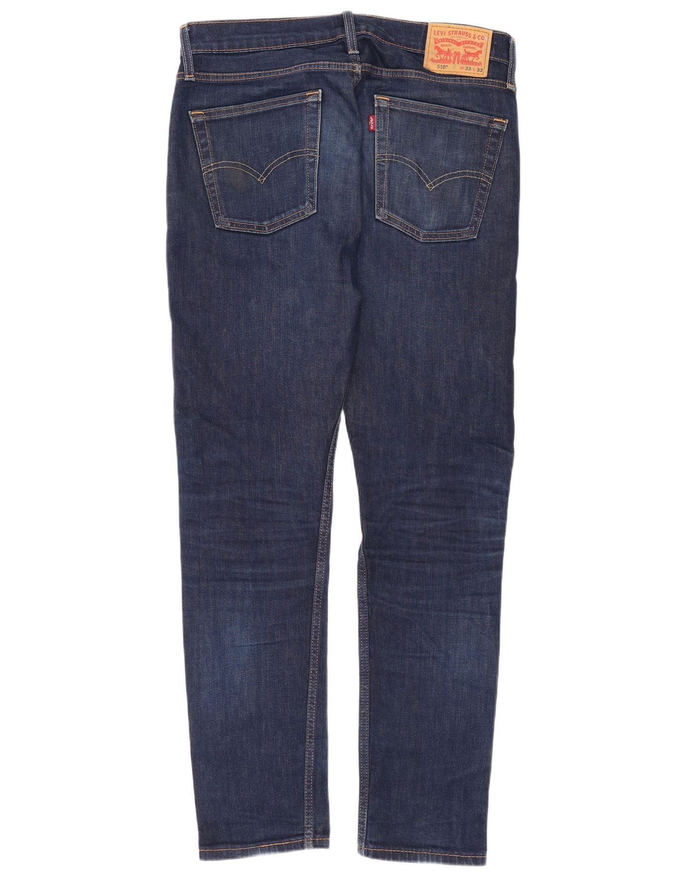Levi's Mens 510 Skinny Jeans W33 L32 Blue Cotton - Image 2