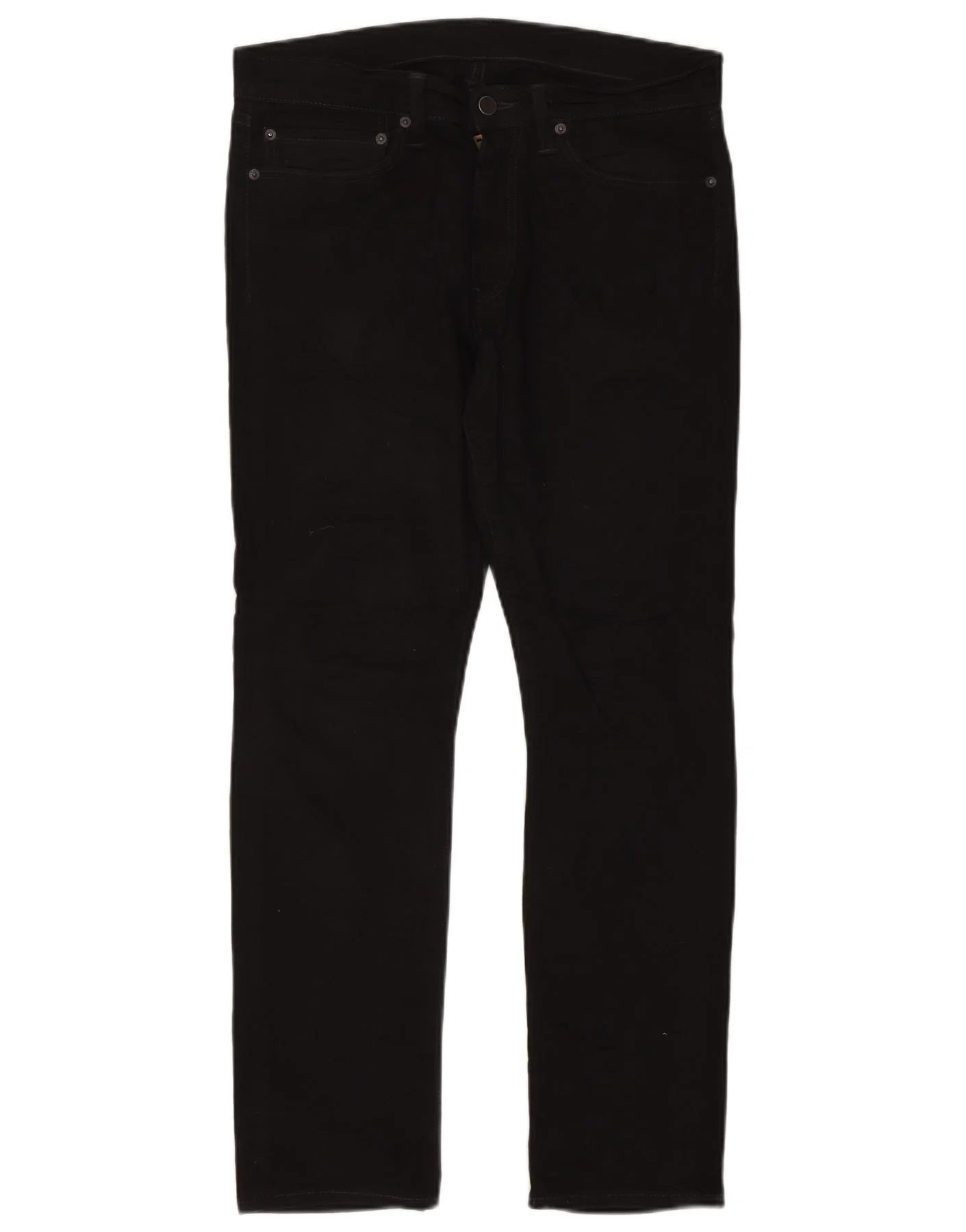 Levi's Mens 510 Skinny Jeans W34 L30 Black Cotton