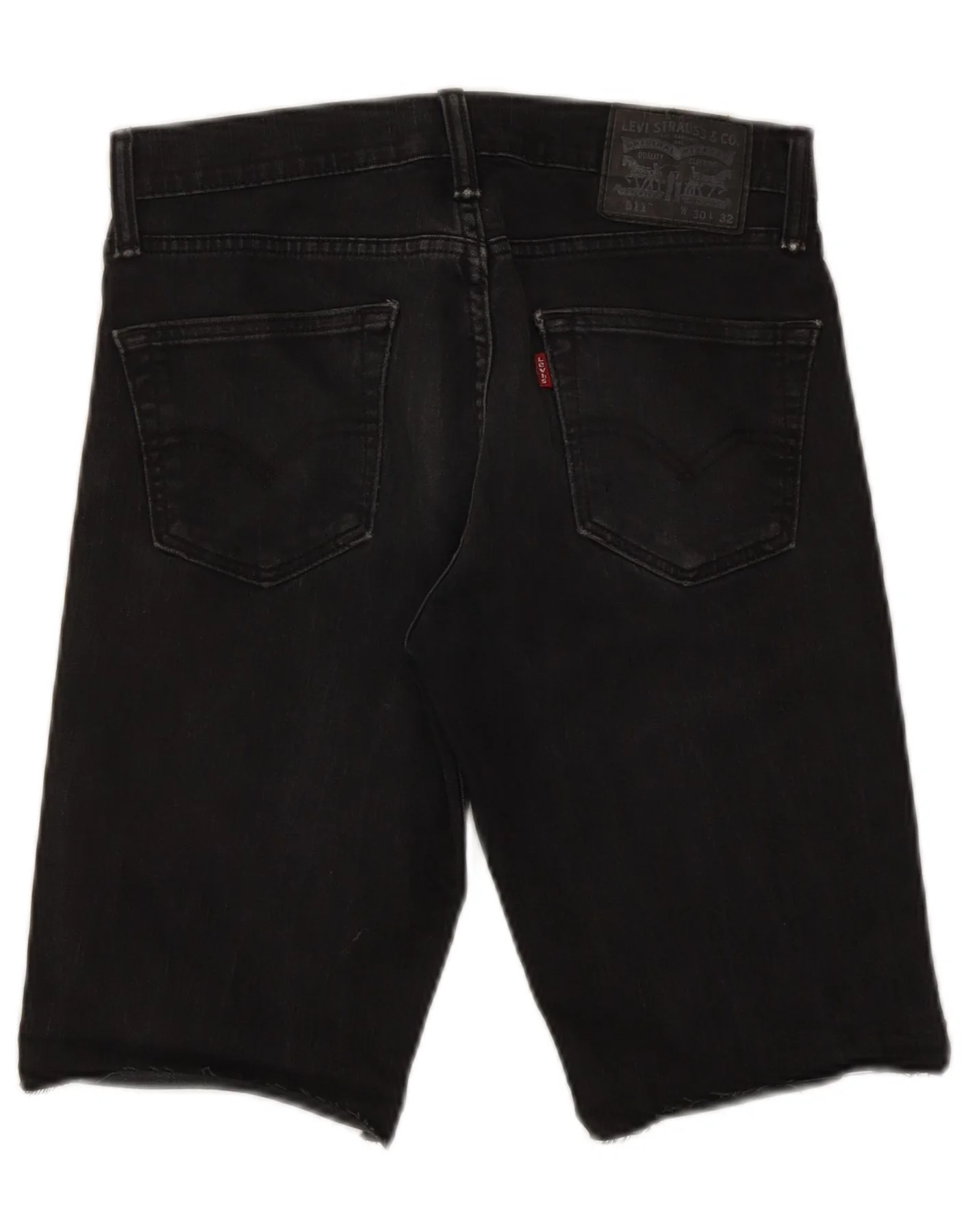 Levi's Mens 511 Denim Shorts W30 Medium Black Cotton - Image 2