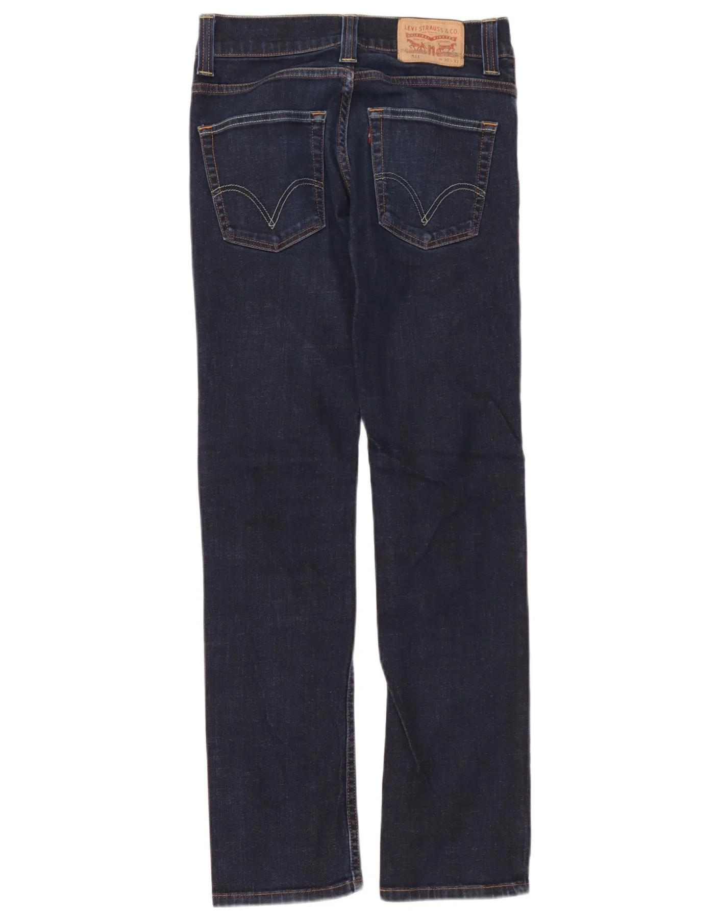 Levi's Mens 511 Slim Jeans W30 L32 Navy Blue Cotton - Image 2