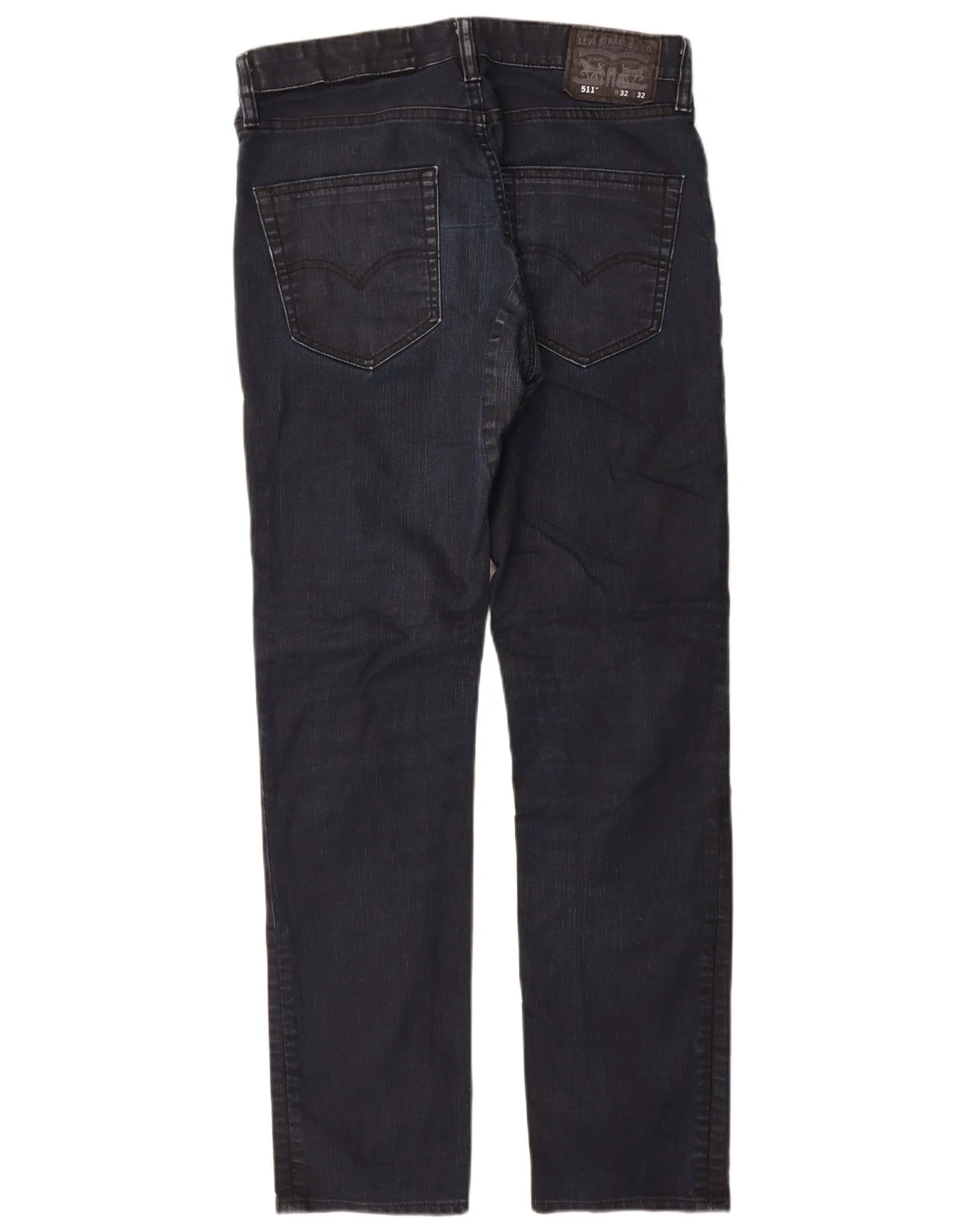 Levi's Mens 511 Slim Jeans W32 L32 Navy Blue Cotton - Image 2