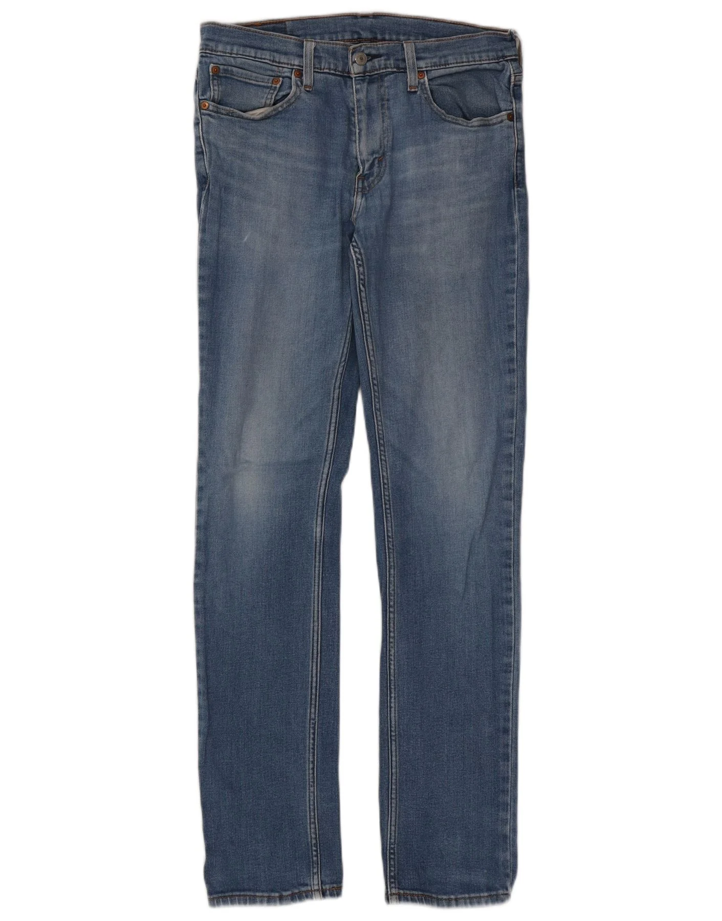 Levi's Mens 511 Slim Jeans W32 L34 Blue Cotton