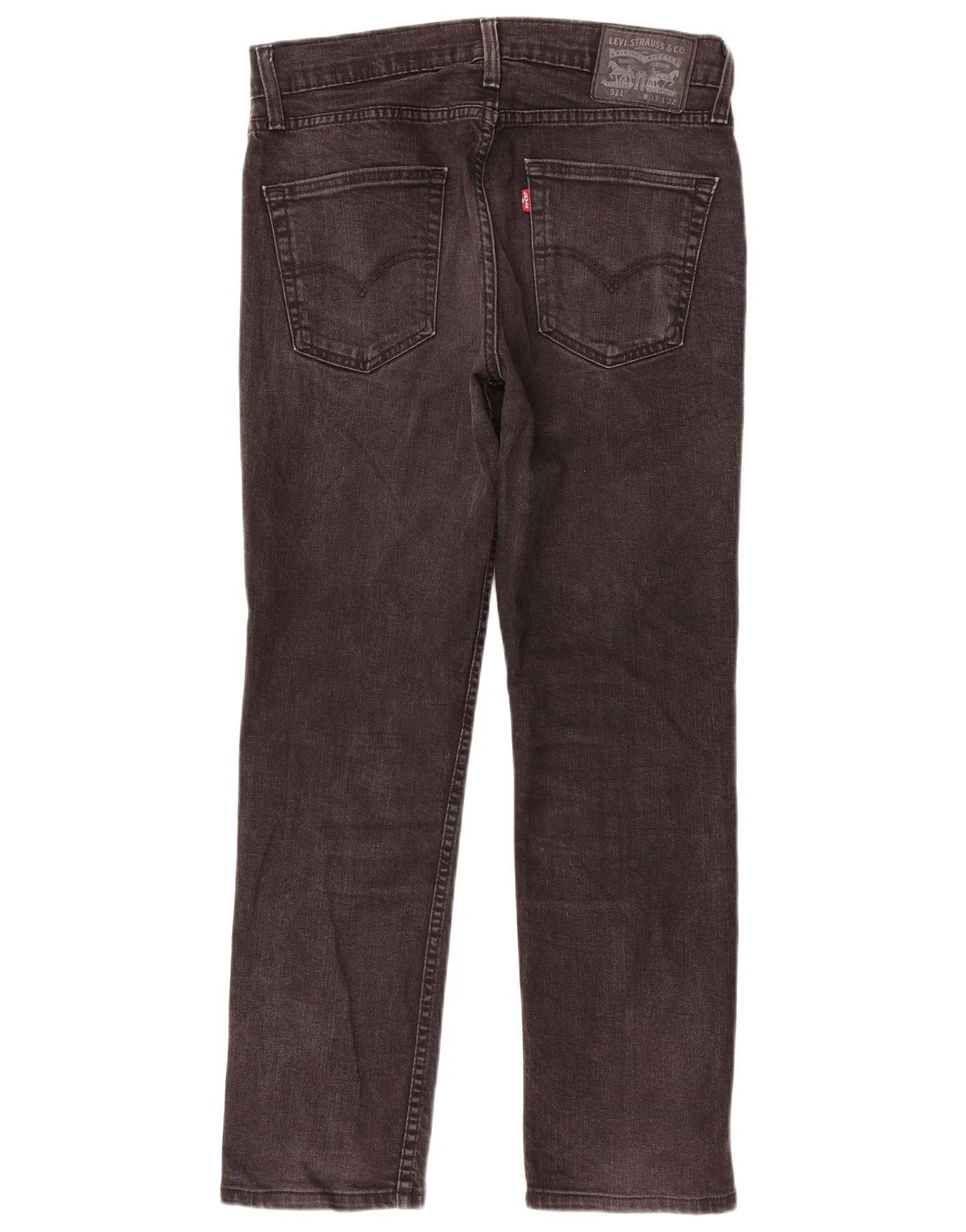 Levi's Mens 511 Slim Jeans W33 L28 Grey Cotton - Image 2
