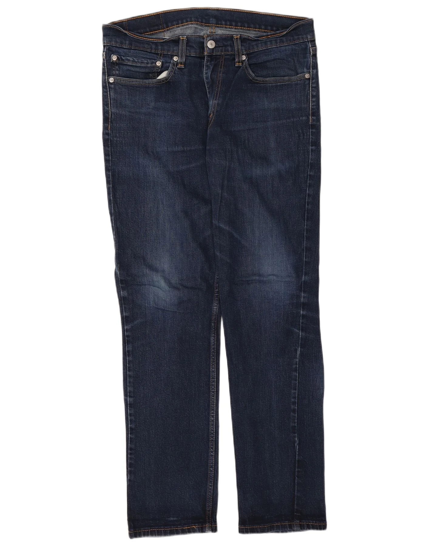 Levi's Mens 511 Slim Jeans W34 L32 Navy Blue Cotton