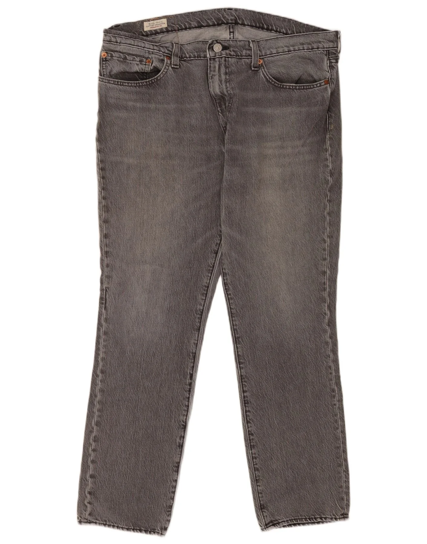 Levi's Mens 511 Slim Jeans W36 L30 Grey Cotton