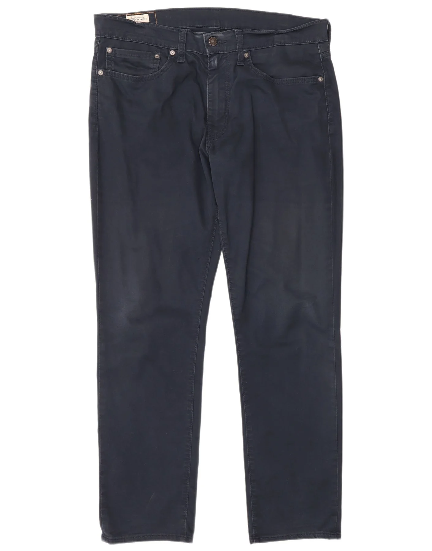 Levi's Mens 511 Straight Casual Trousers W34 L30 Navy Blue Cotton