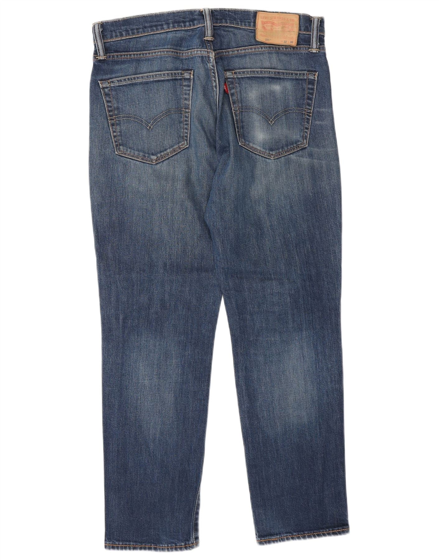 Levi's Mens 511 Straight Jeans W32 L30 Blue Cotton - Image 2