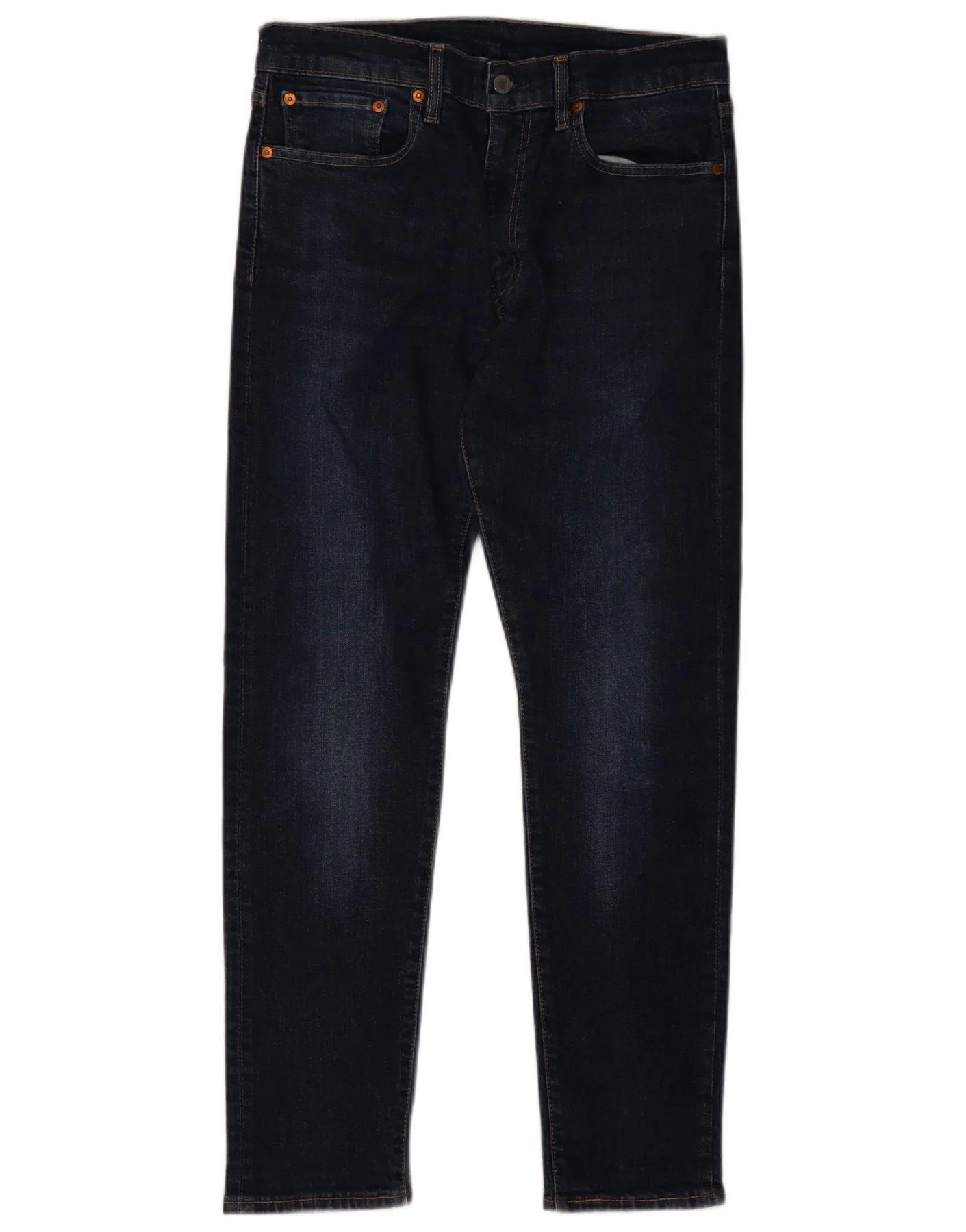 Levi's Mens 512 Slim Tapered Jeans W32 L30 Navy Blue Cotton