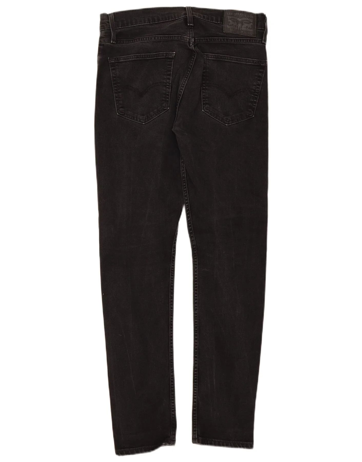 Levi's Mens 512 Slim Tapered Jeans W32 L32 Black Cotton - Image 2