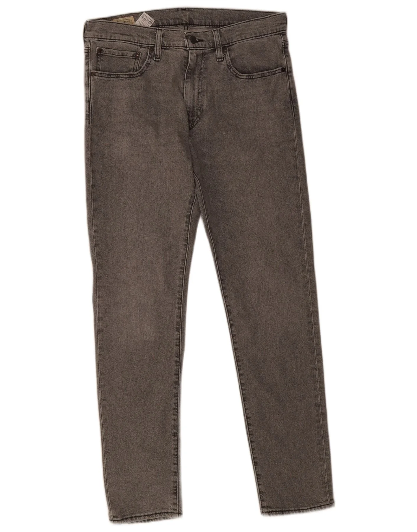 Levi's Mens 512 Slim Tapered Jeans W33 L32 Grey Cotton