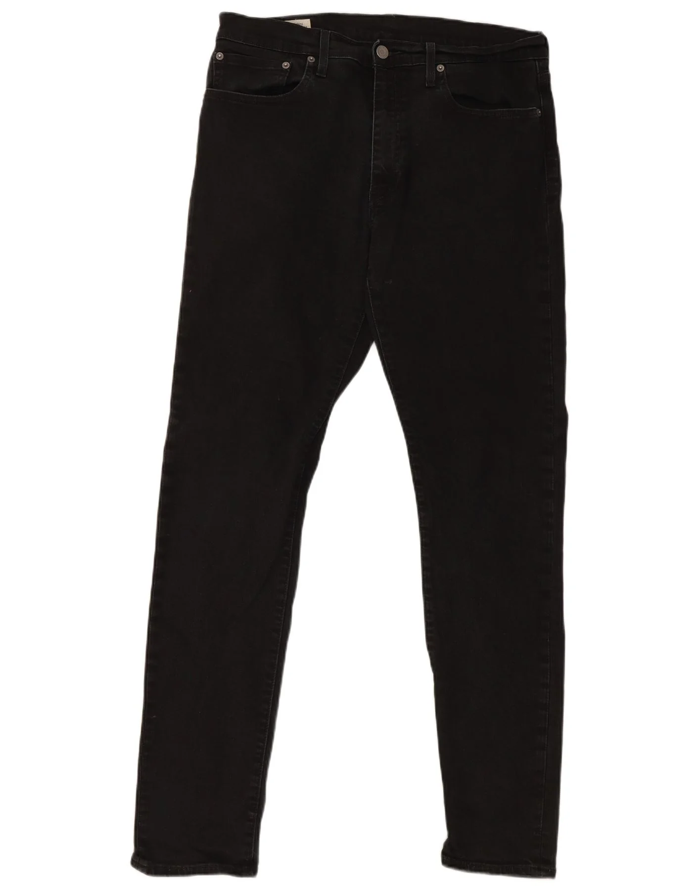 Levi's Mens 512 Slim Tapered Jeans W34 L34 Black Cotton