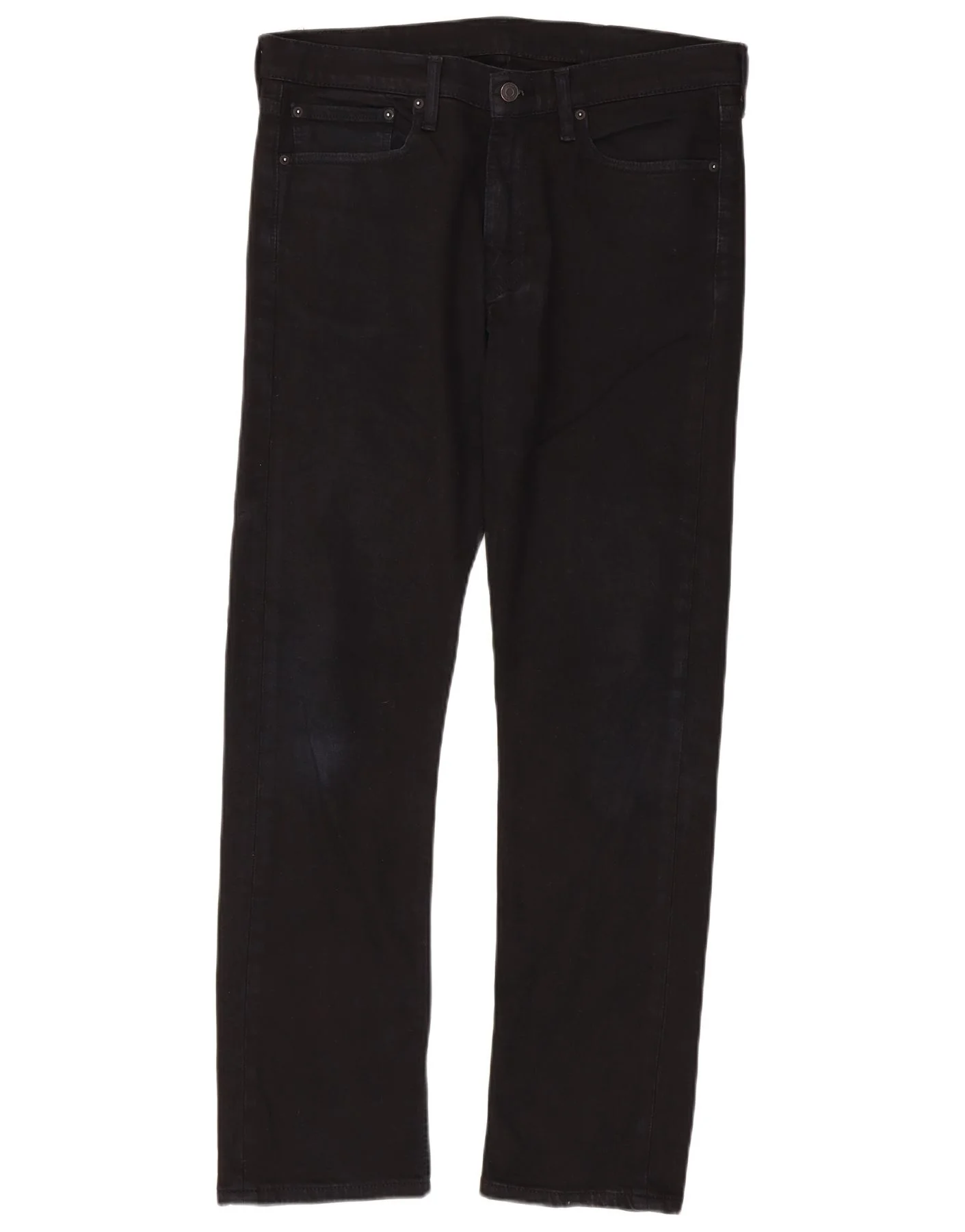 Levi's Mens 513 Slim Straight Jeans W34 L32 Black Cotton