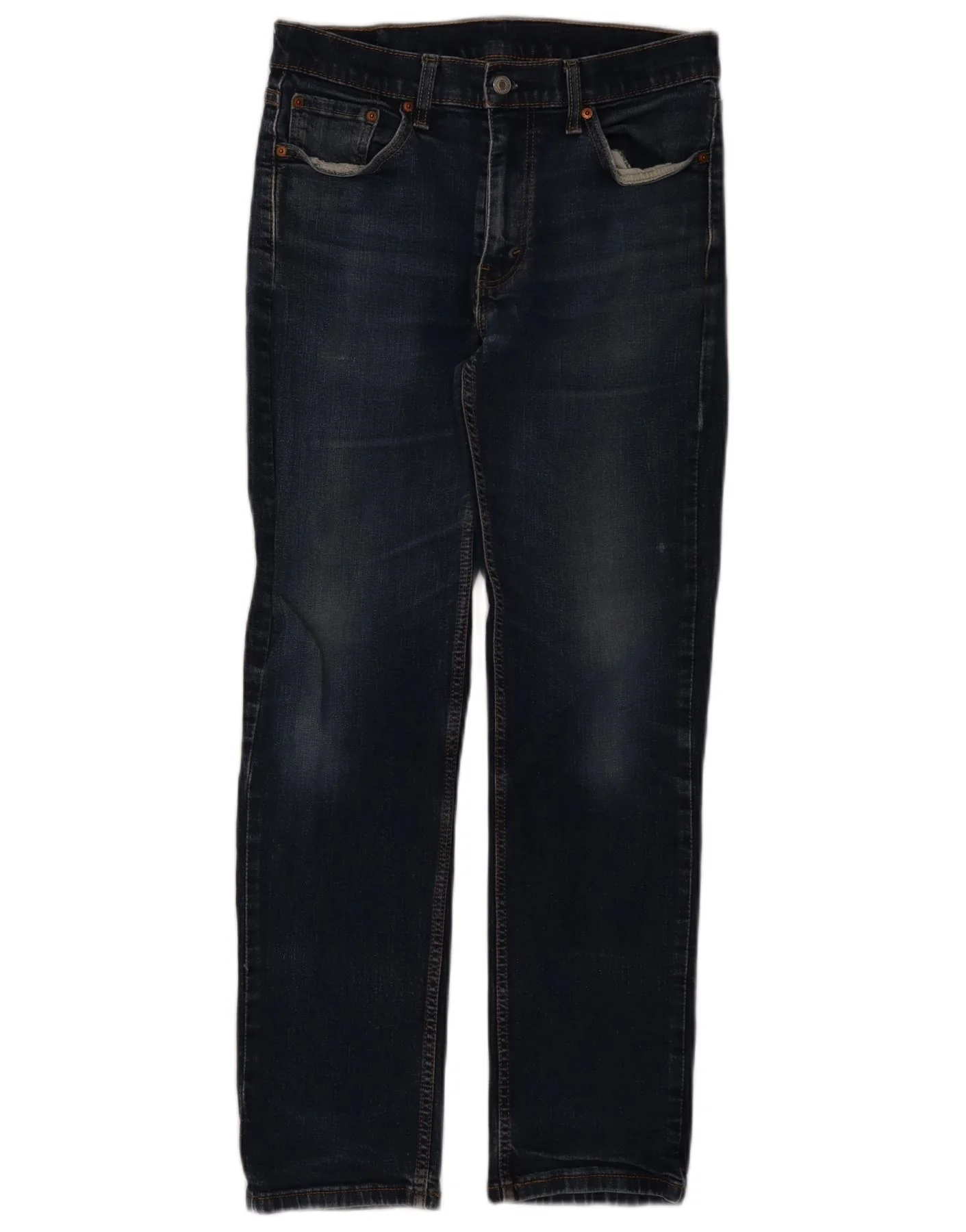 Levi's Mens 514 Straight Jeans Size 33W33 L32 Blue Cotton