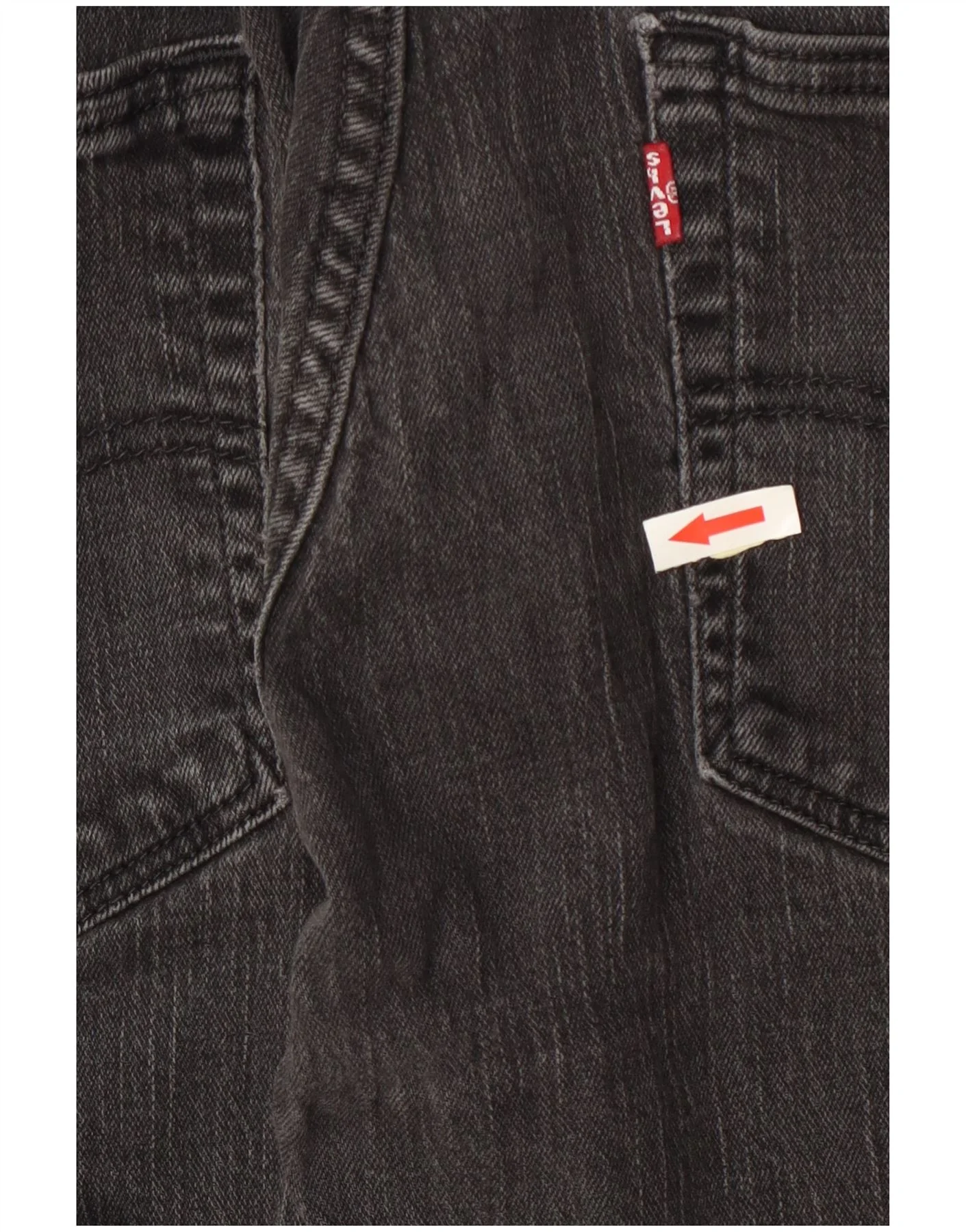 Levi's Mens 514 Straight Jeans W36 L32 Grey Cotton - Image 3