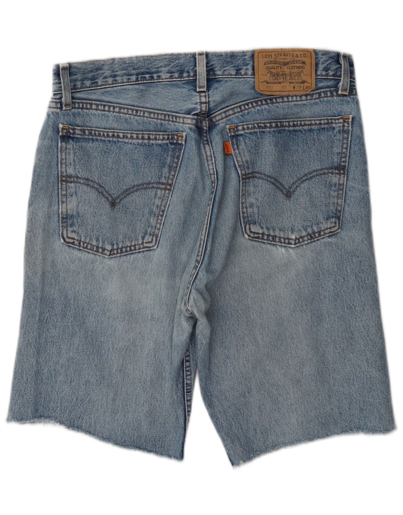 Levi's Mens 515 Denim Shorts W33 Medium Blue Cotton - Image 2