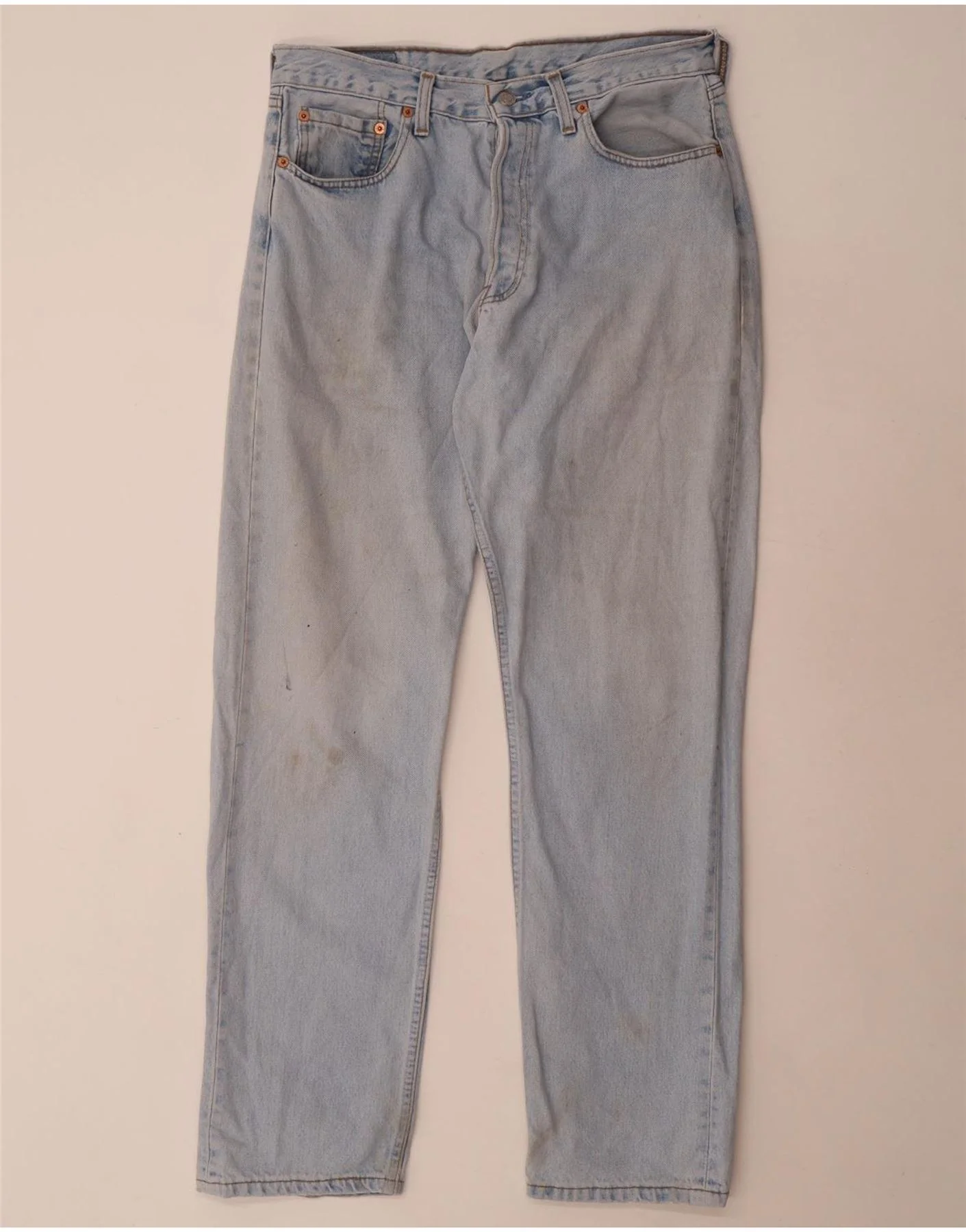 Levi's Mens 517 Straight Jeans W34 L32 Blue Cotton