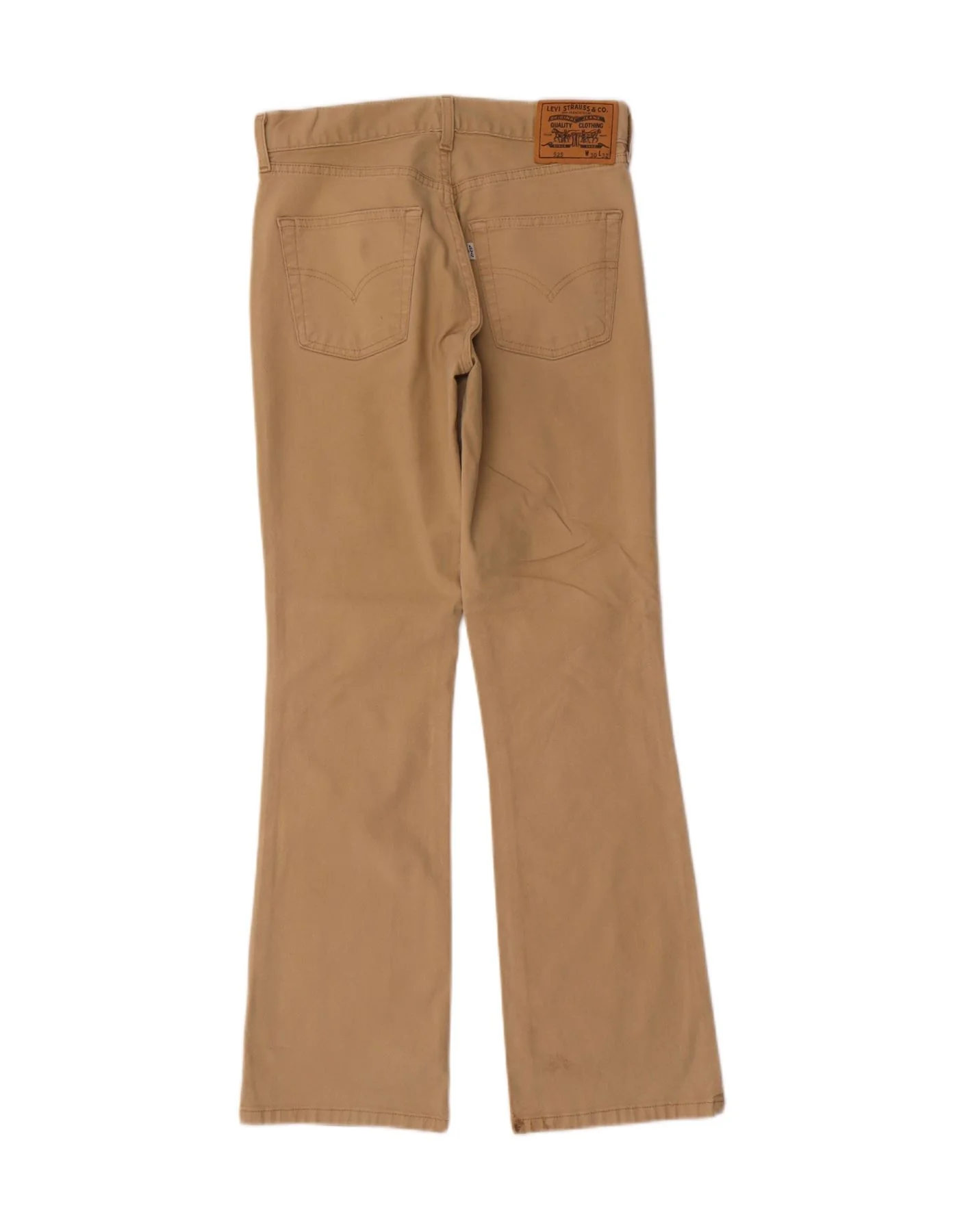 Levi's Mens 525 Bootcut Casual Trousers W30 L32 Beige Cotton - Image 2