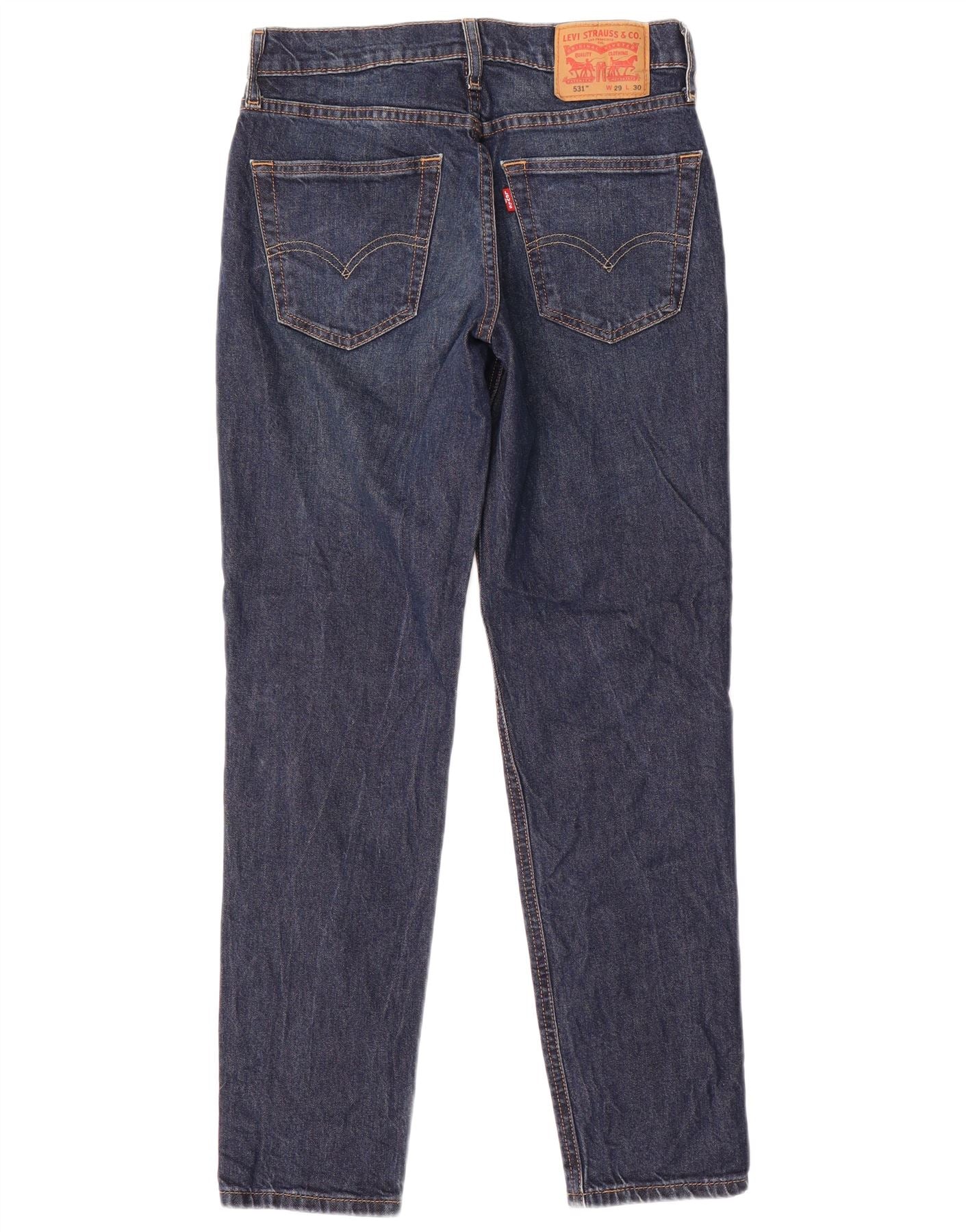 Levi's Mens 531 Straight Jeans W29 L30 Blue Cotton - Image 2
