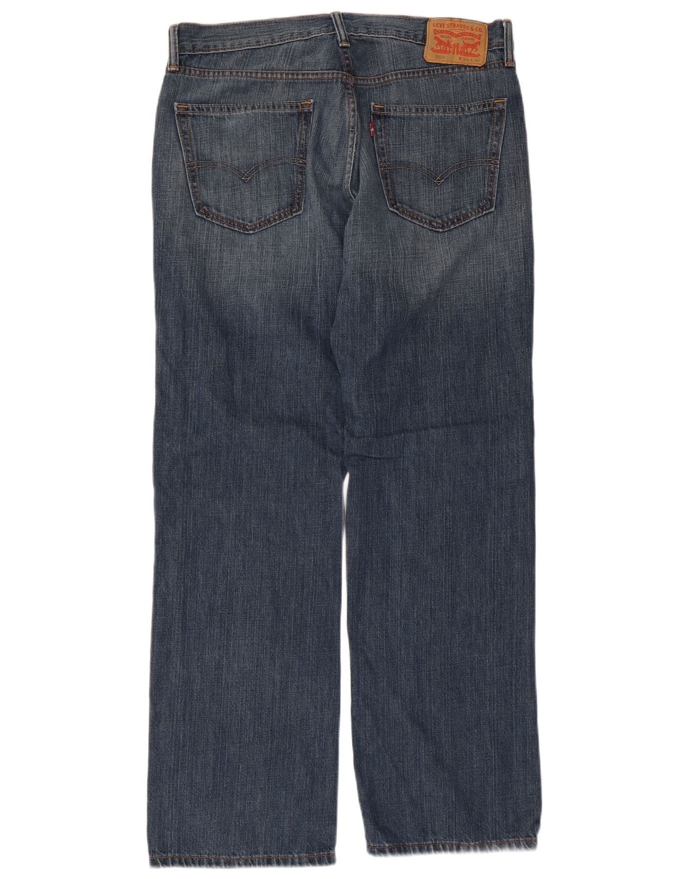 Levi's Mens 559 Relaxed Fit Straight Jeans W34 L32 Blue Cotton - Image 2
