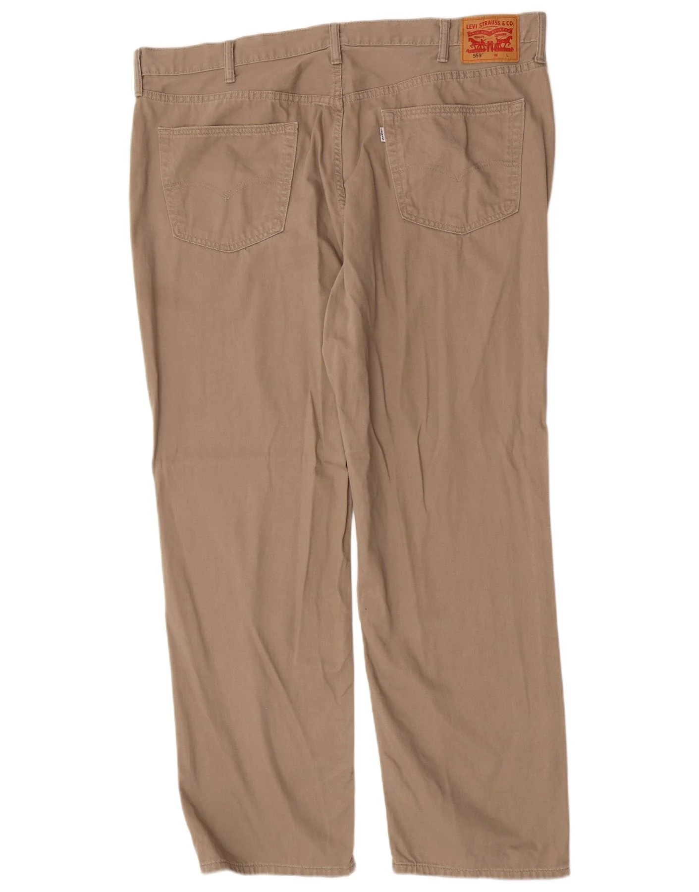 Levi's Mens 559 Straight Casual Trousers W46 L31 Khaki Cotton - Image 2