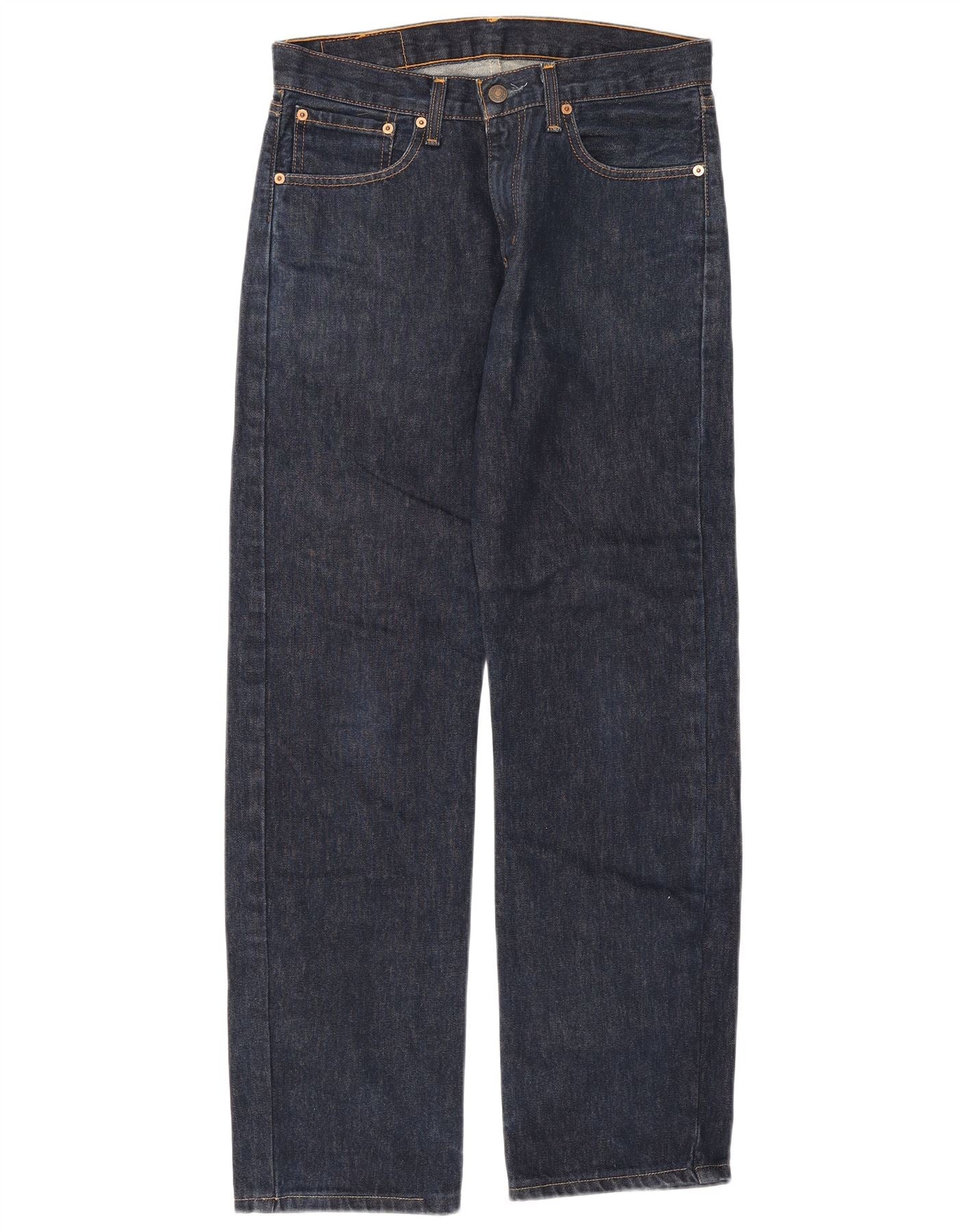 Levi's Mens 751 Straight Jeans W30 L30 Navy Blue Cotton