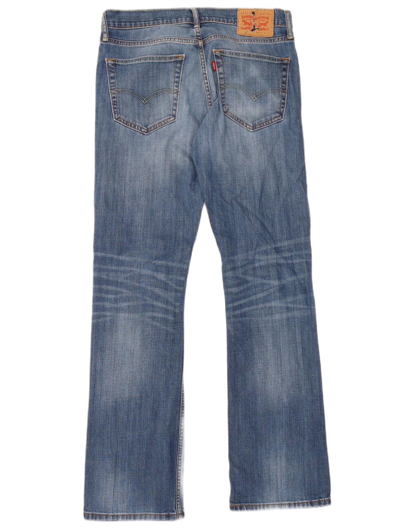 Levi's Mens Bootcut Jeans W32 L32 Blue Cotton - Image 2