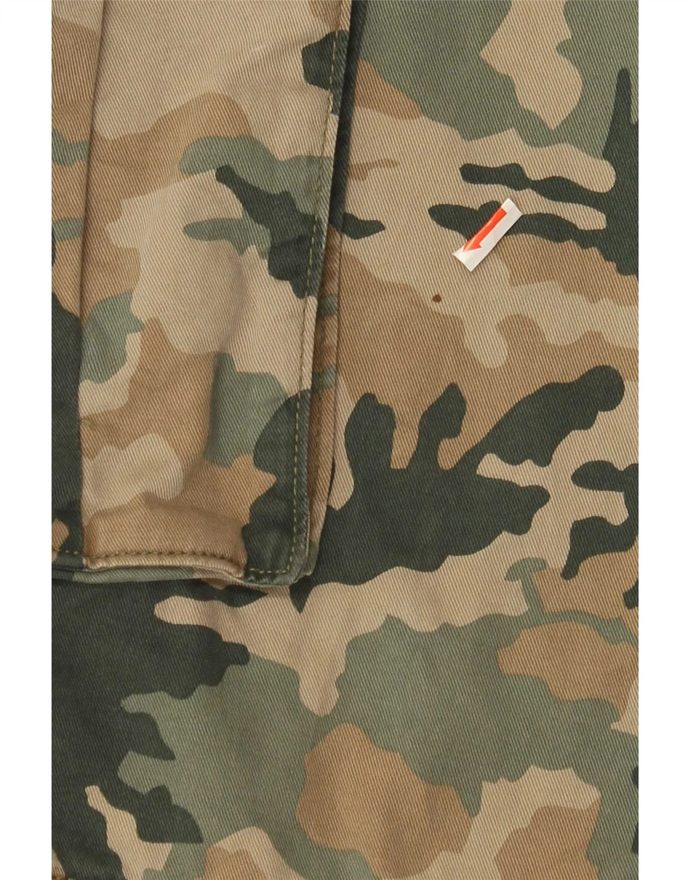 Levi's Mens Cargo Shorts W40 XL Khaki Camouflage Cotton - Image 3
