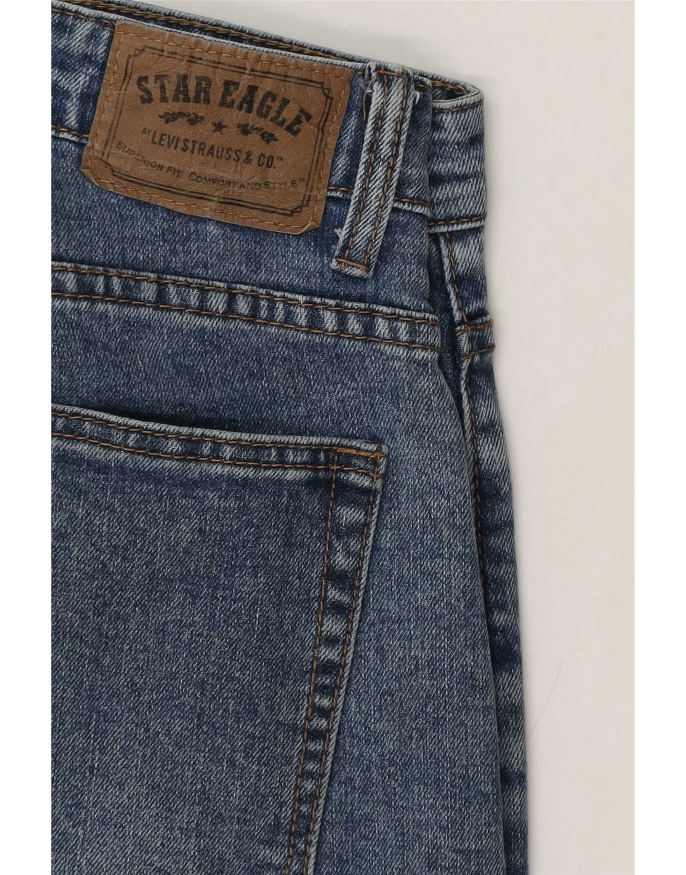Levi's Mens Distressed Slim Jeans W32 L30 Blue - Image 3