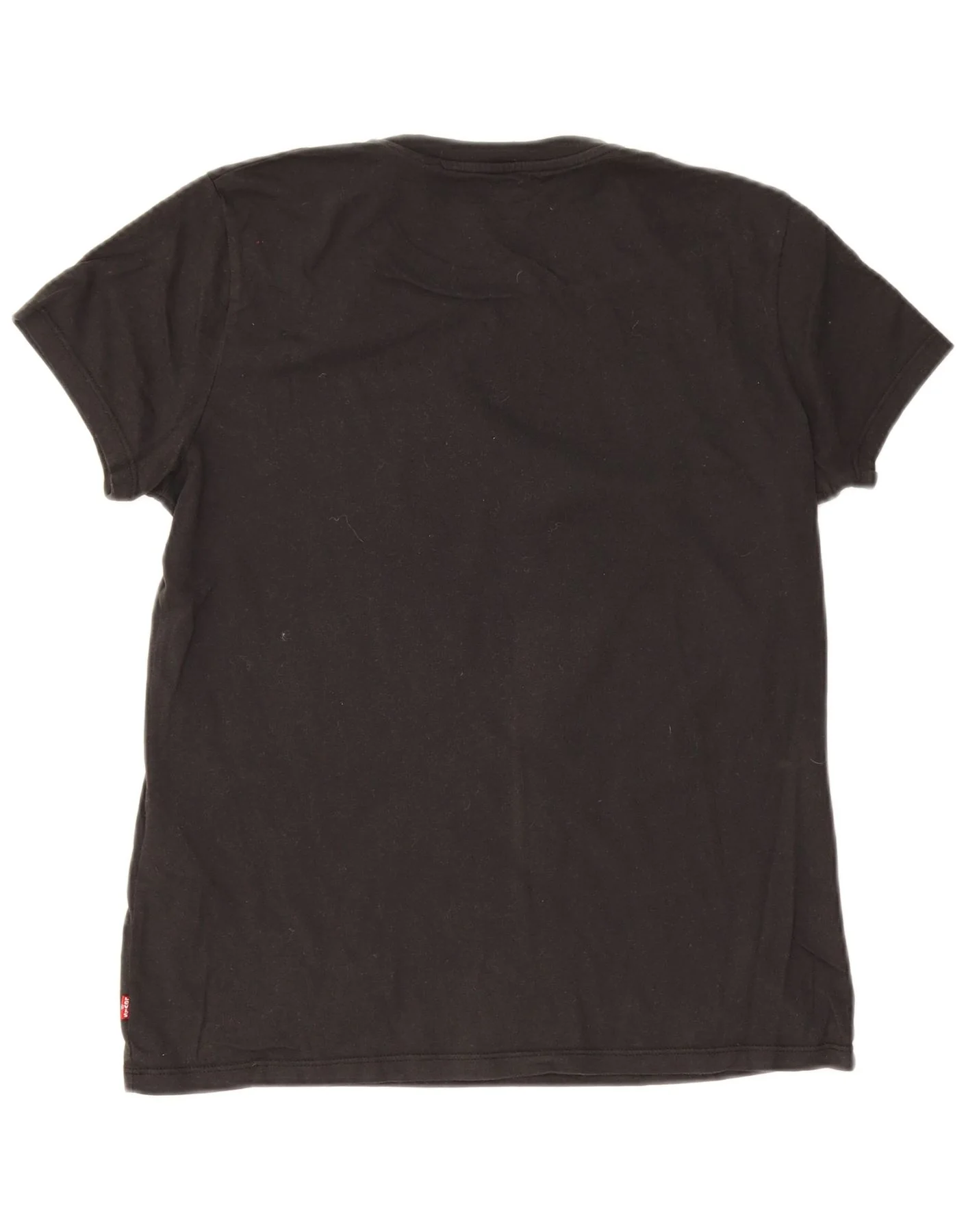 Levi's Mens Graphic T-Shirt Top Small Black Cotton - Image 2