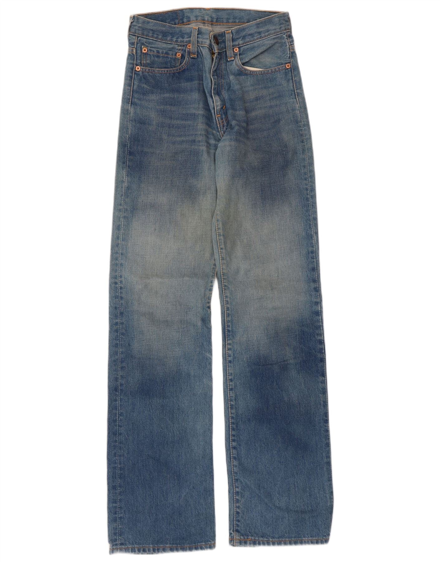 Levi's Mens High Waist Jeans W28 L34 Blue Cotton