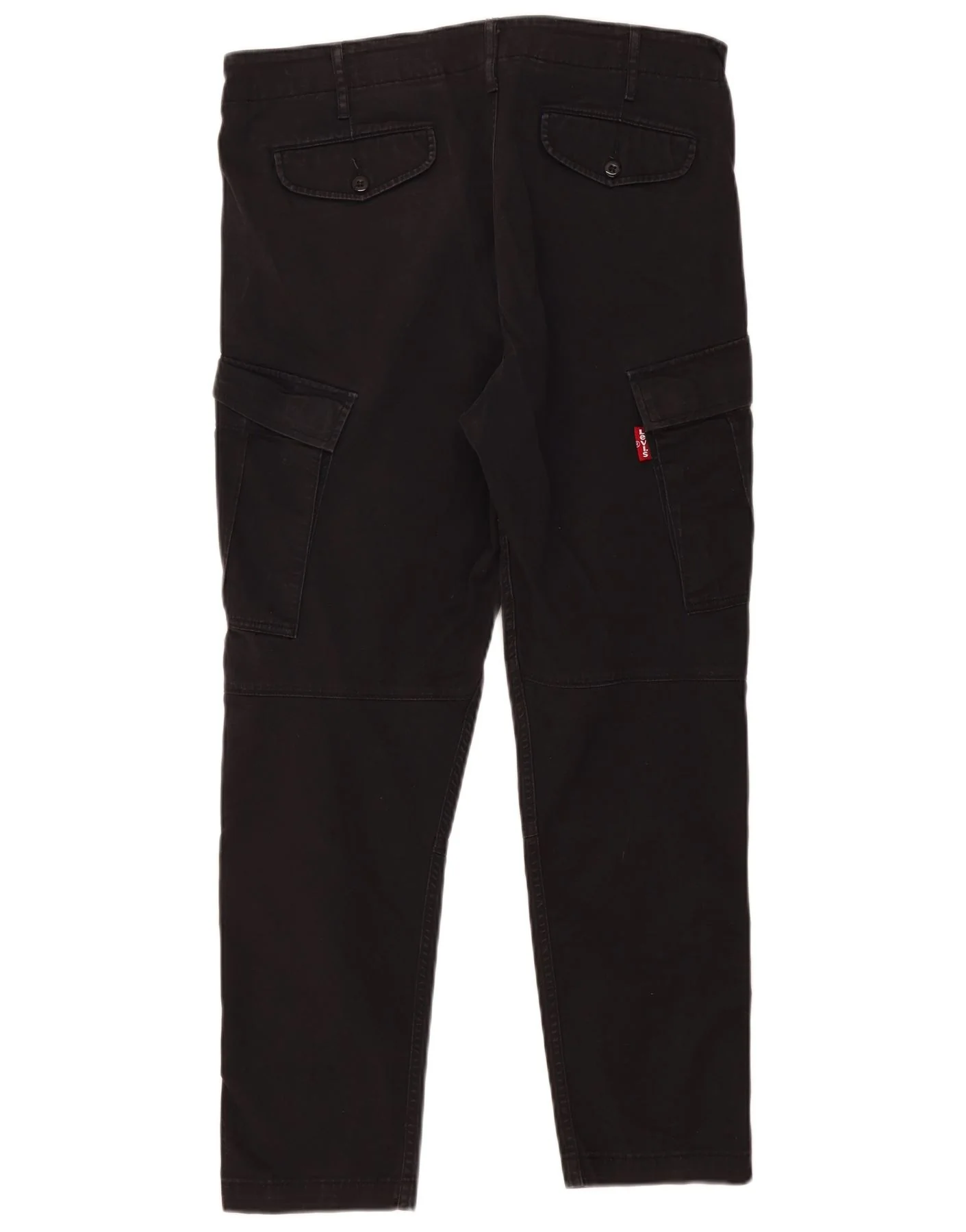Levi's Mens Slim Cargo Trousers W34 L29 Black Cotton - Image 2