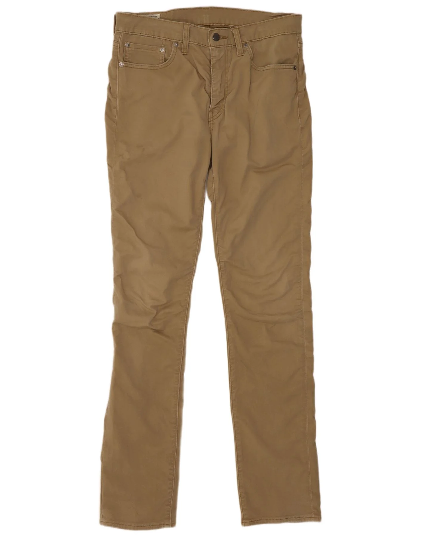 Levi's Mens Slim Fit Casual Trousers W32 L32 Khaki Cotton
