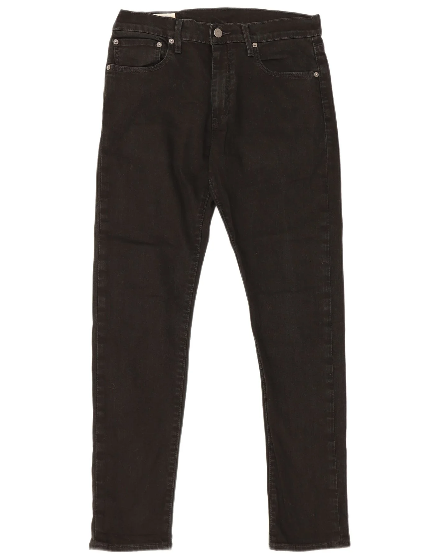 Levi's Mens Slim Jeans W31 L32 Black Cotton