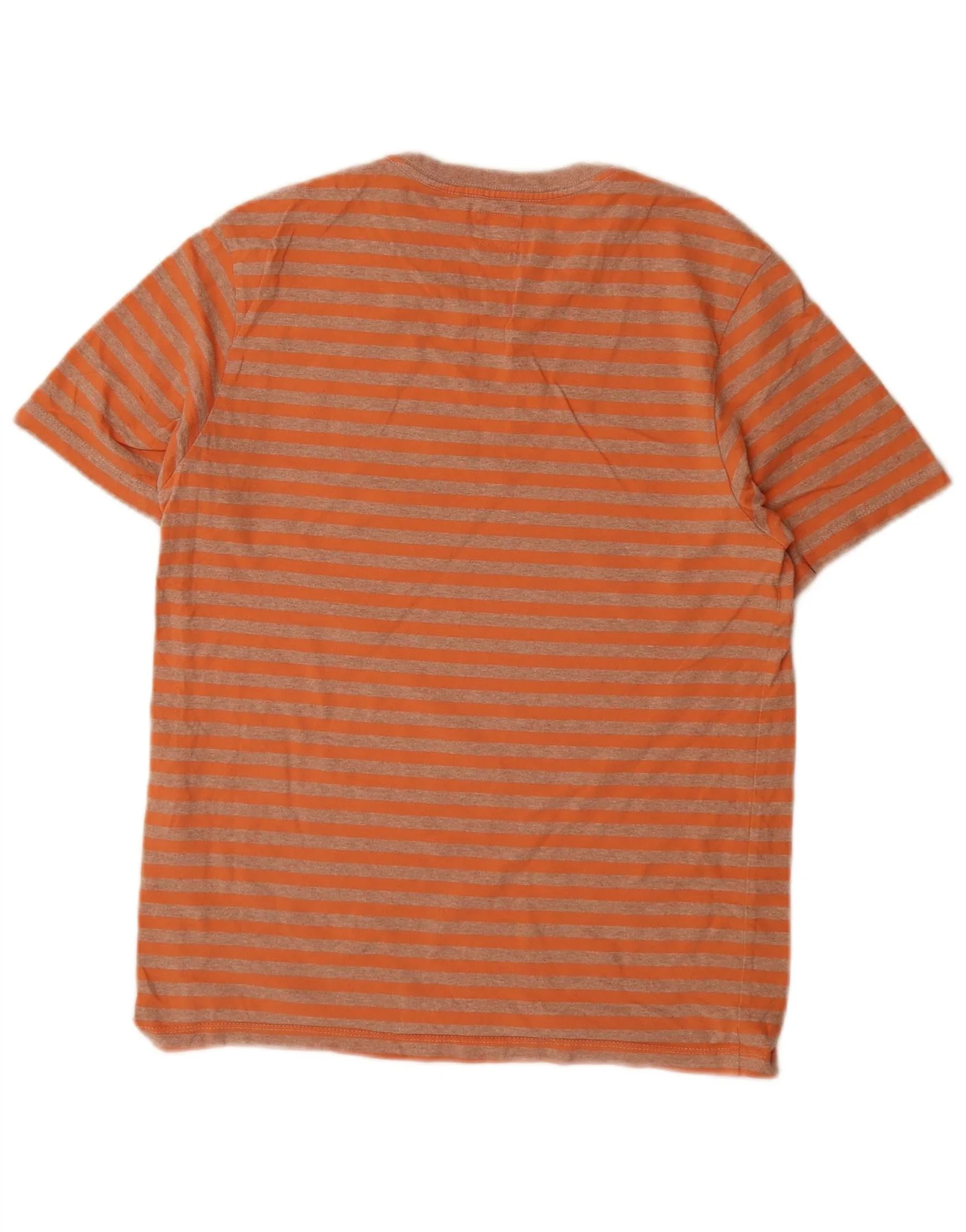 Levi's Mens Standard Fit T-Shirt Top Small Orange Striped Cotton - Image 2