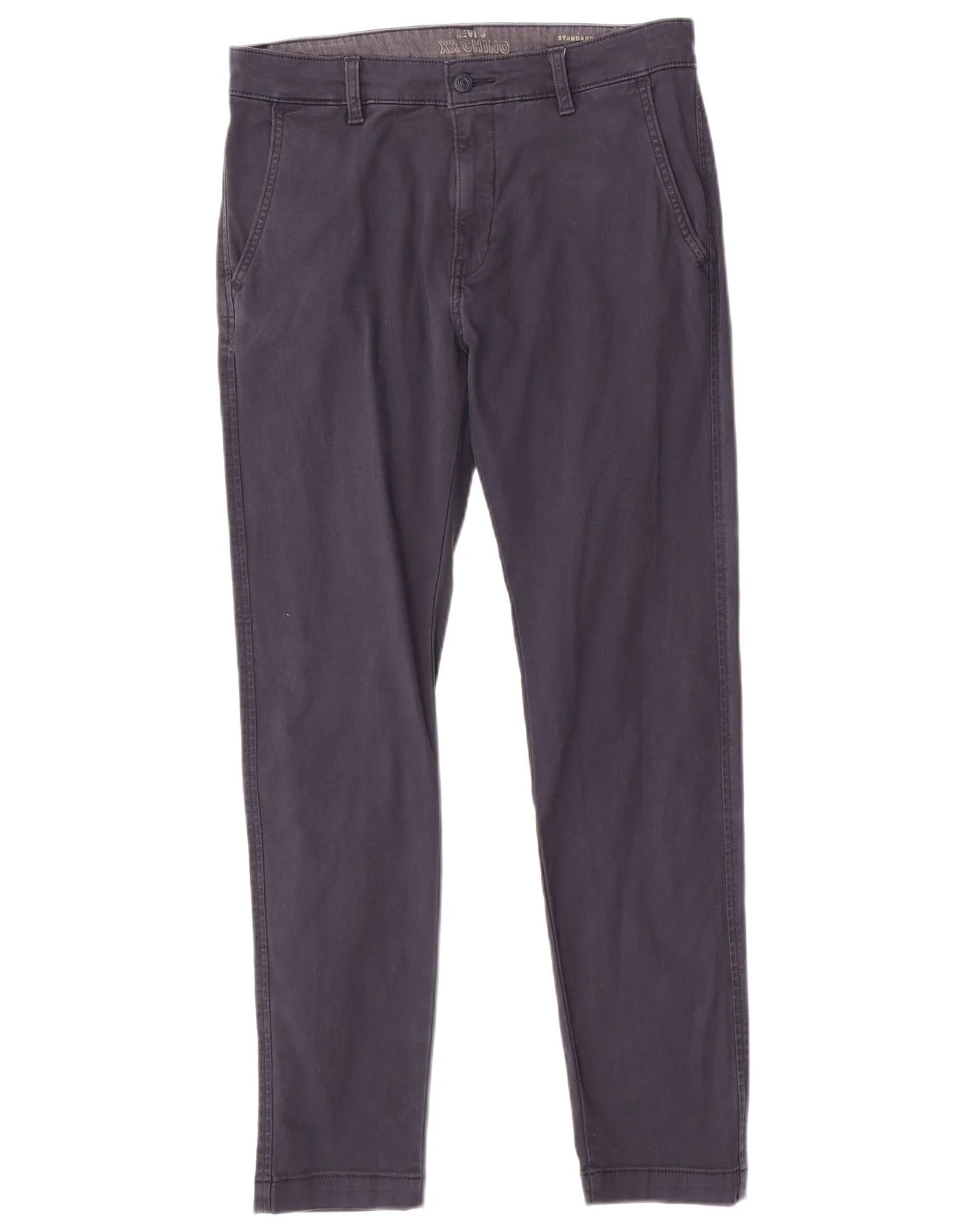 Levi's Mens Standard Slim Chino Trousers W30 L30 Navy Blue Cotton