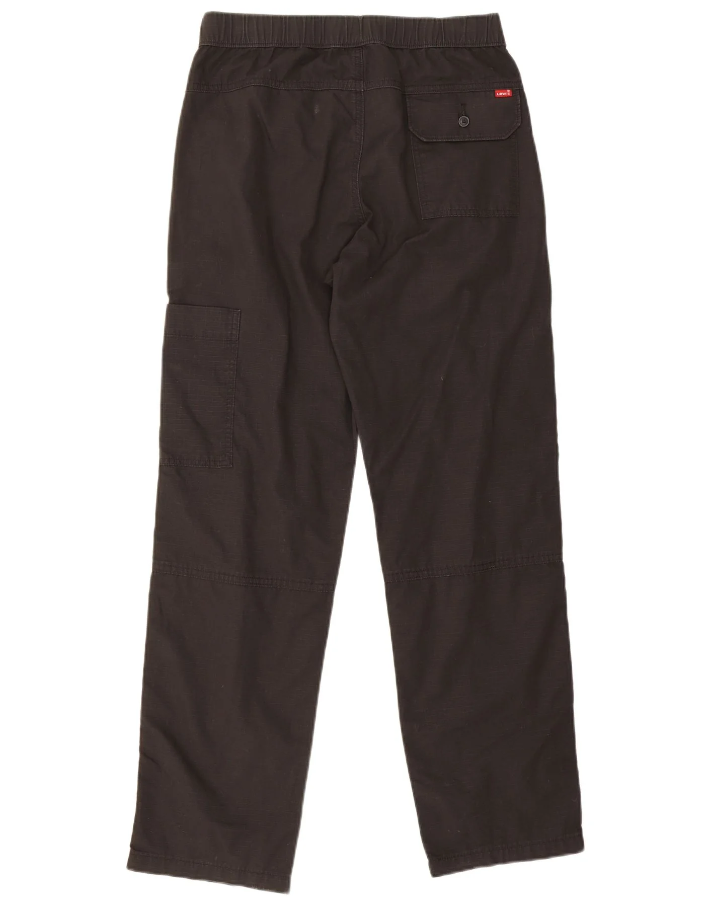 Levi's Mens Straight Cargo Trousers Small W28 L30 Black Cotton - Image 2