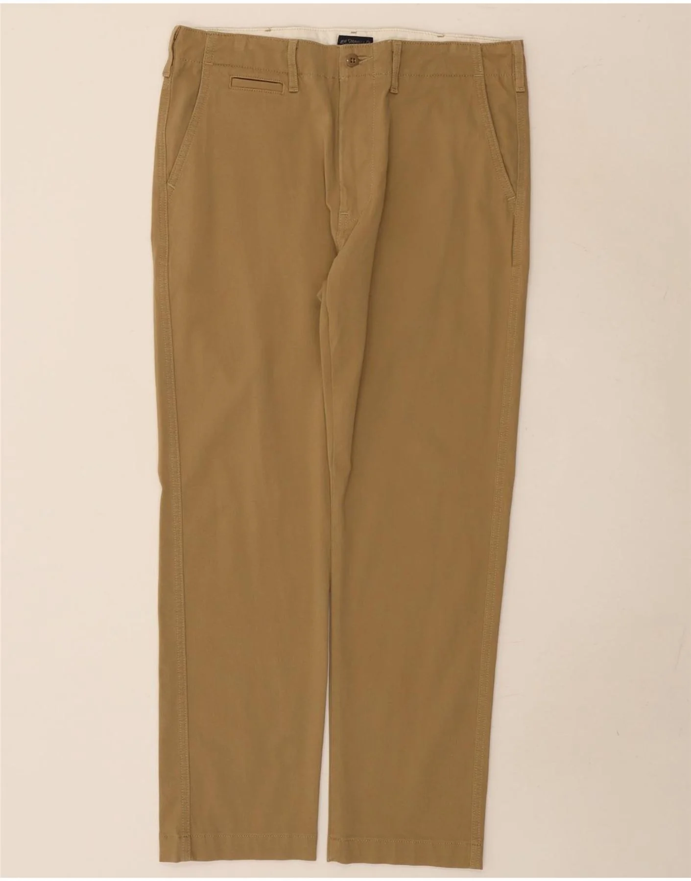 Levi's Mens Straight Chino Trousers W32 L30 Beige Cotton