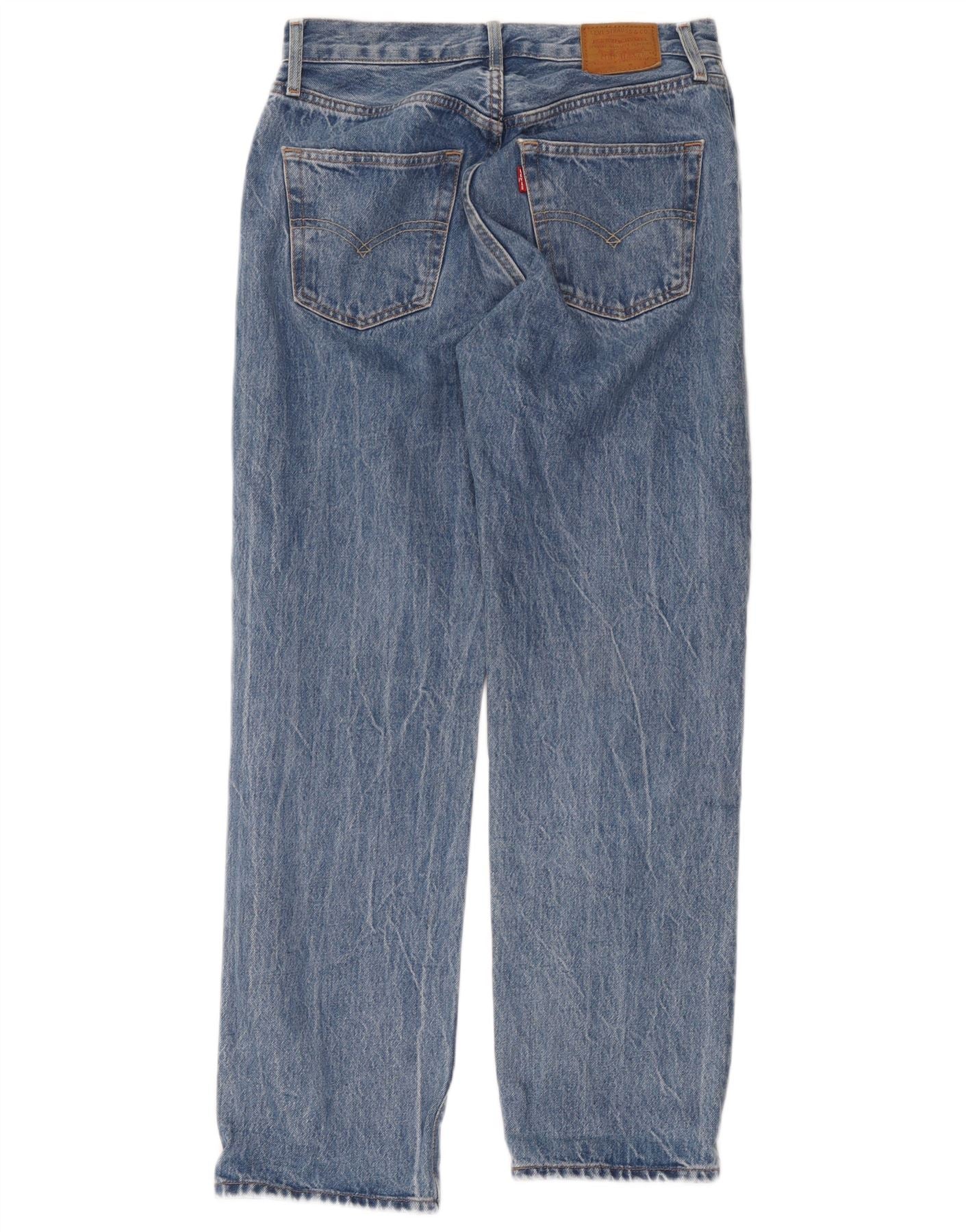Levi's Mens Straight Jeans W26 L30 Blue Cotton - Image 2
