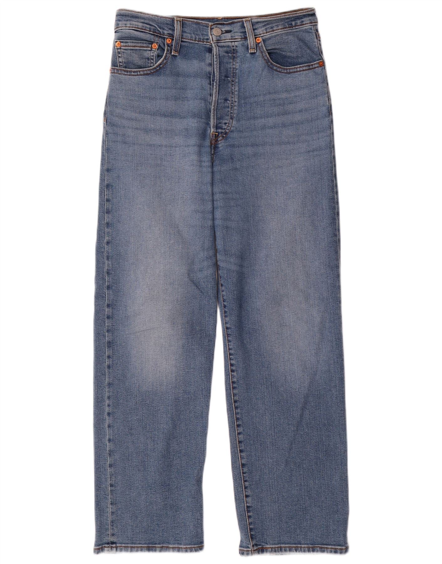 Levi's Mens Straight Jeans W28 L29 Blue Cotton