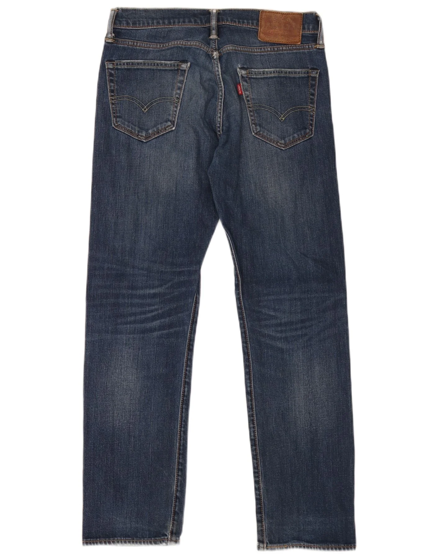 Levi's Mens Straight Jeans W30 L30 Blue Cotton - Image 2