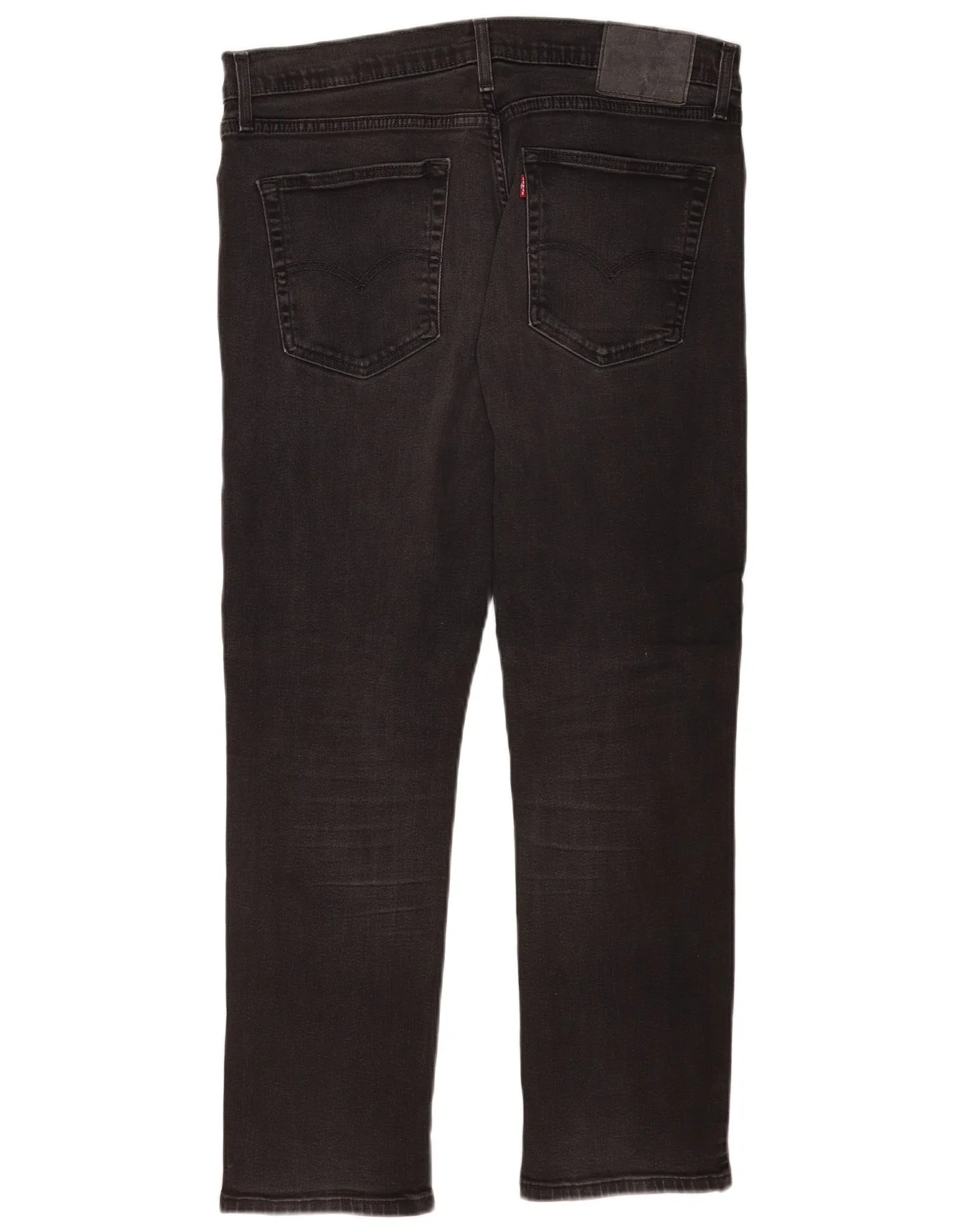 Levi's Mens Straight Jeans W36 L30 Black Cotton - Image 2