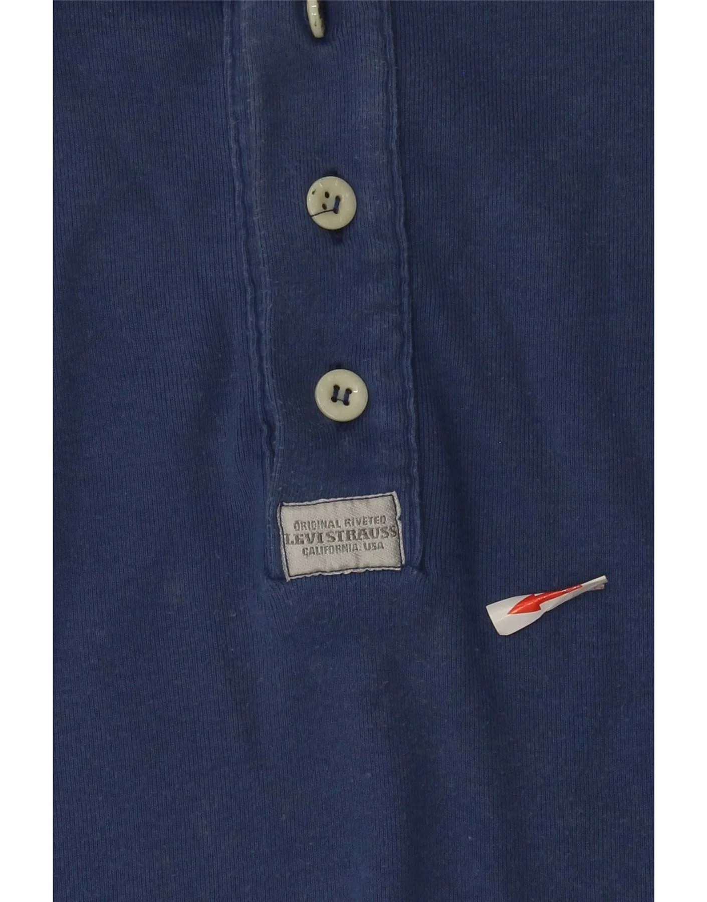 Levi's Mens Top Long Sleeve XL Blue Cotton - Image 3