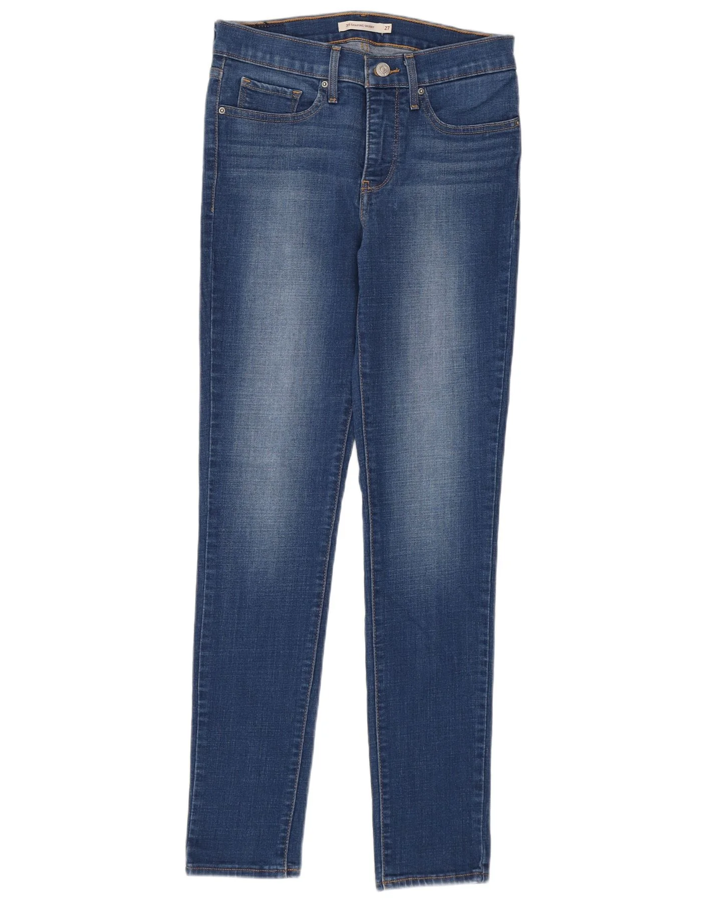 Levi's Womens 311 Shaping Skinny Jeans W27 L30 Blue Cotton
