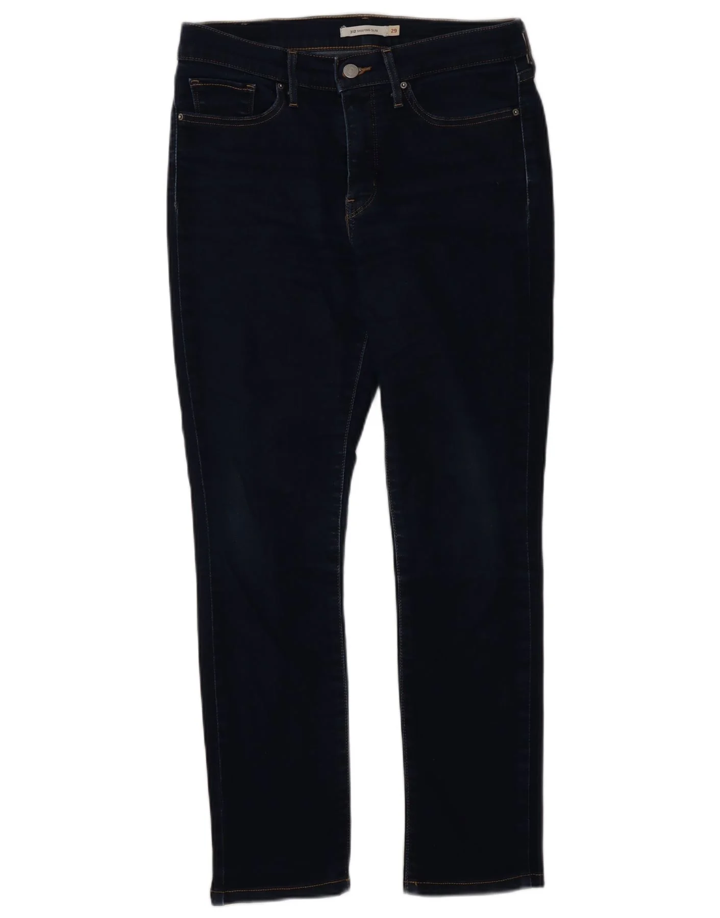 Levi's Womens 312 Shaping Slim Jeans W29 L28 Navy Blue