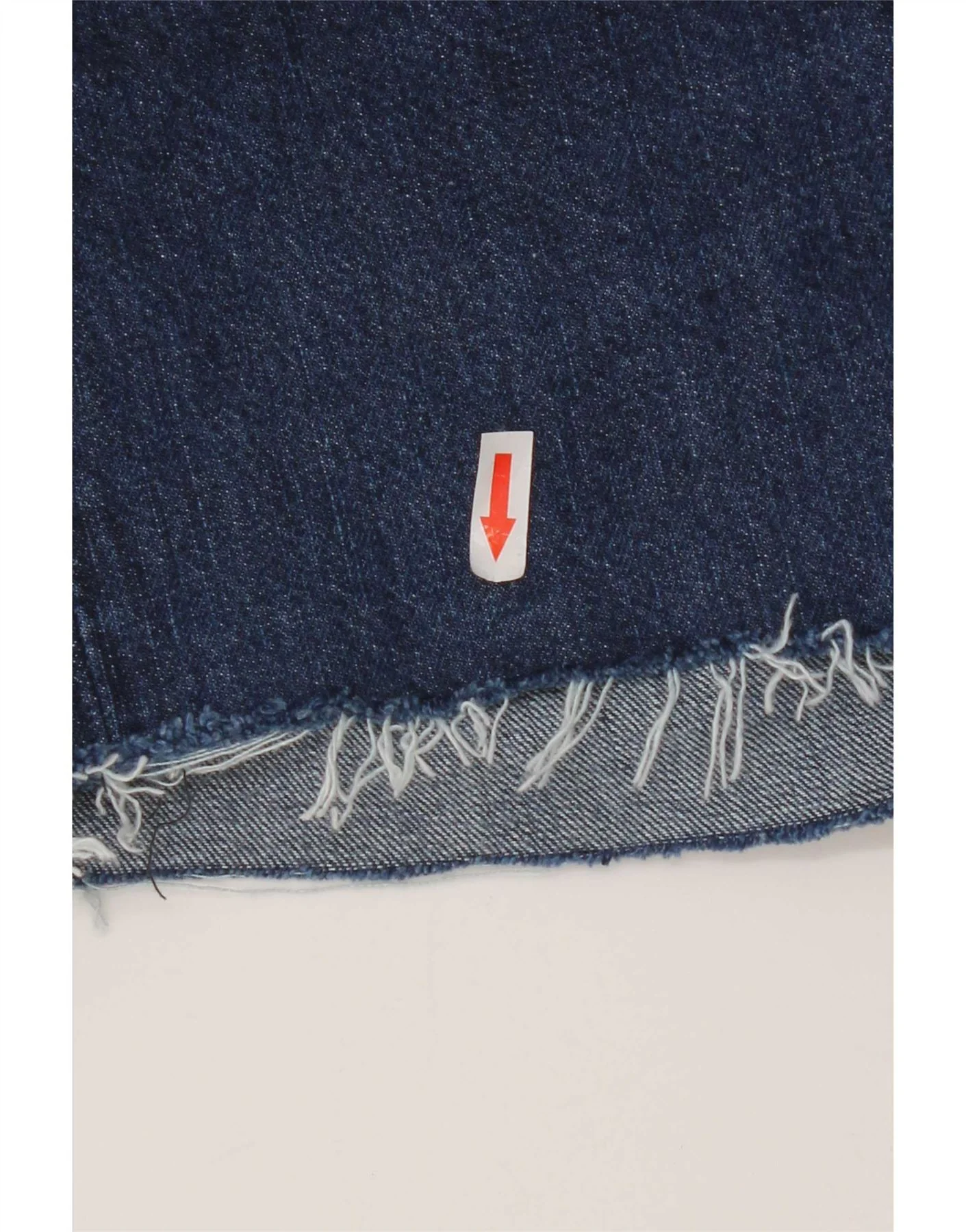 Levi's Womens 501 Distressed Denim Shorts W28 Medium Navy Blue Cotton - Image 3