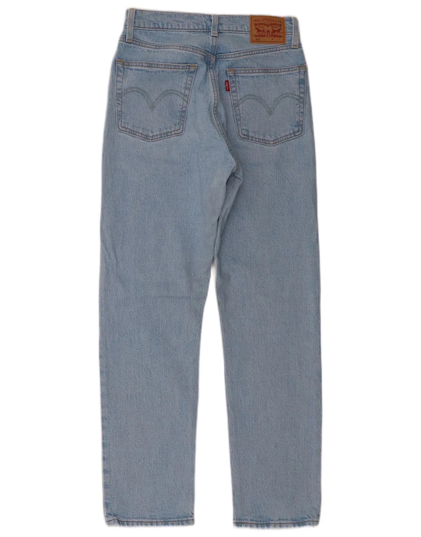 Levi's Womens 501 Straight Jeans W25 L28 Blue Cotton - Image 2