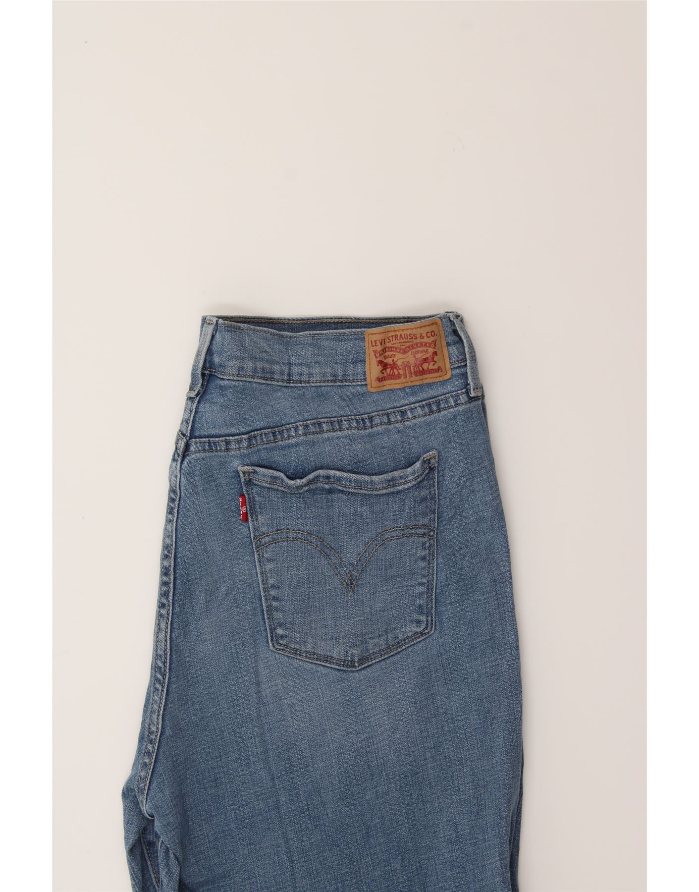 LEVI'S Womens 505 High Rise Straight Jeans US 16 2XL W34 L32 Blue Cotton - Image 4