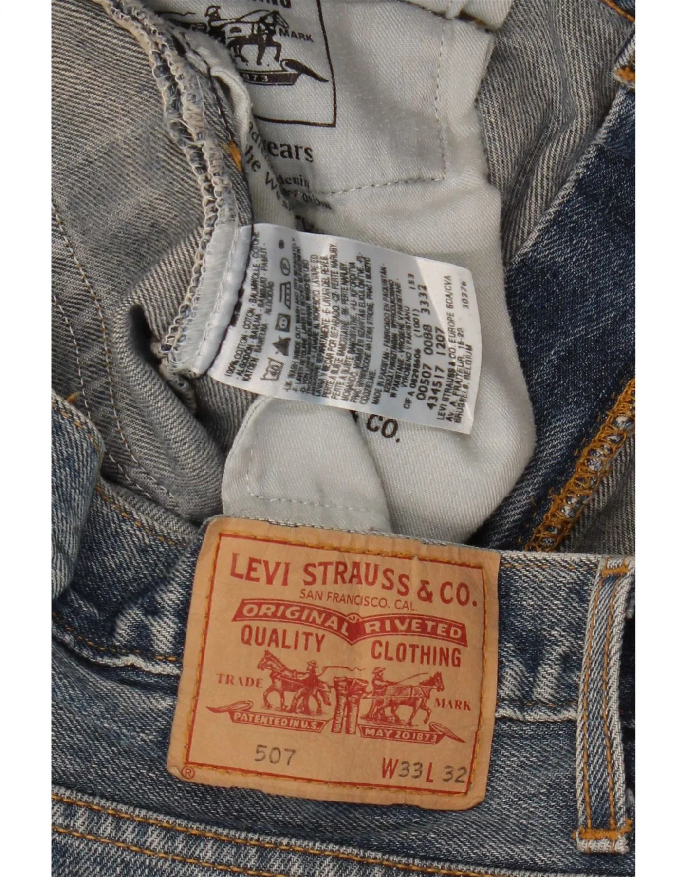 Levi's Womens 507 Bootcut Jeans W33 L28 Blue Cotton - Image 3