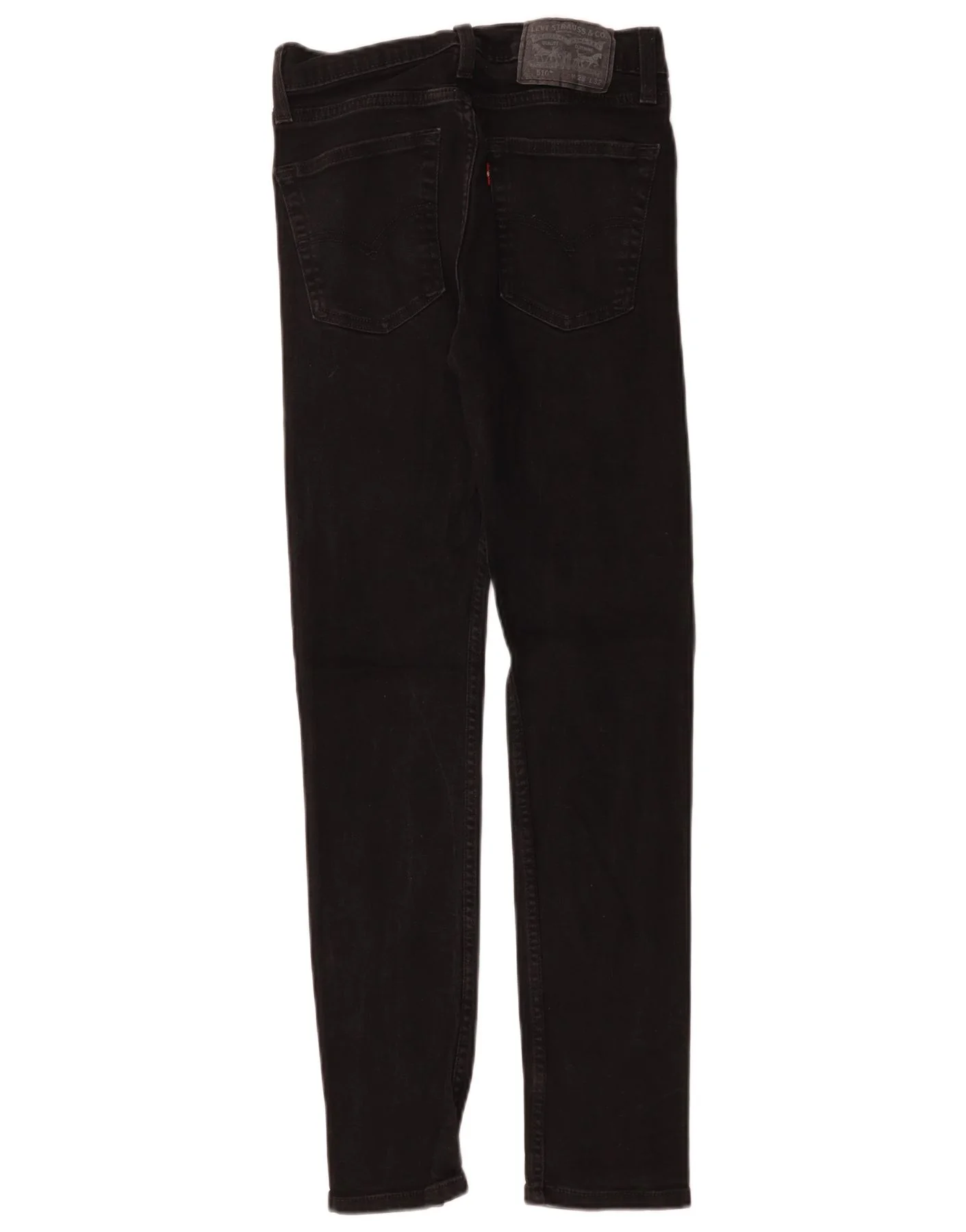 Levi's Womens 510 Skinny Jeans W28 L28 Black Cotton - Image 2