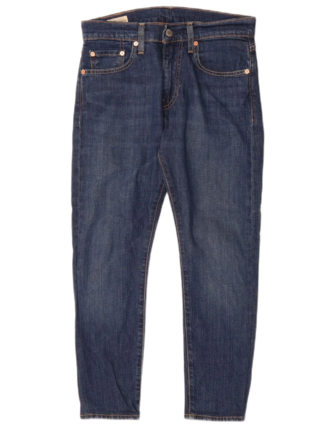 Levi's Womens 512 Slim Tapered Jeans W29 L28 Navy Blue Cotton